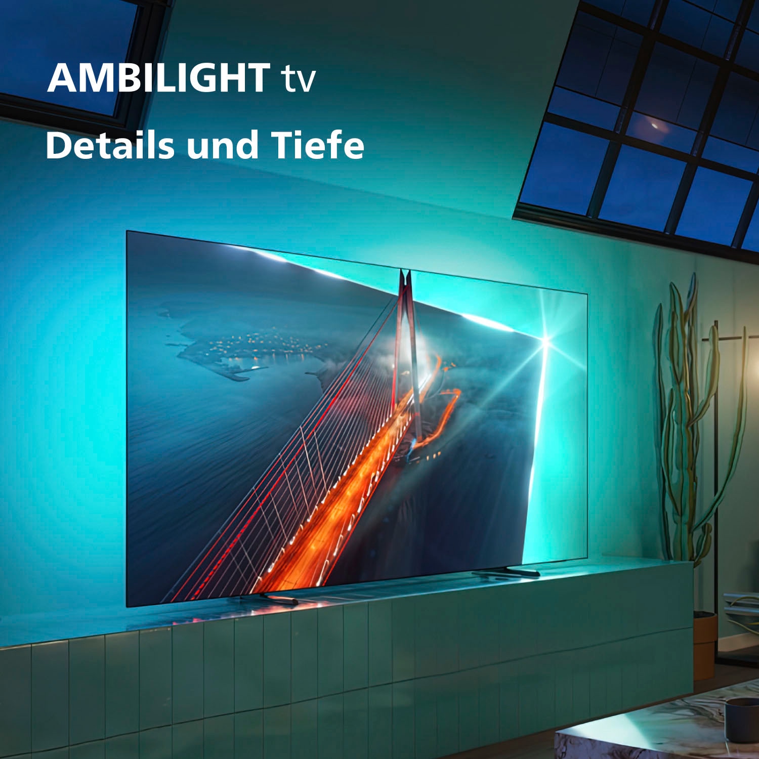 Philips OLED-Fernseher, 139 cm/55 Zoll, 4K Ultra HD, Android TV-Google TV-Smart-TV