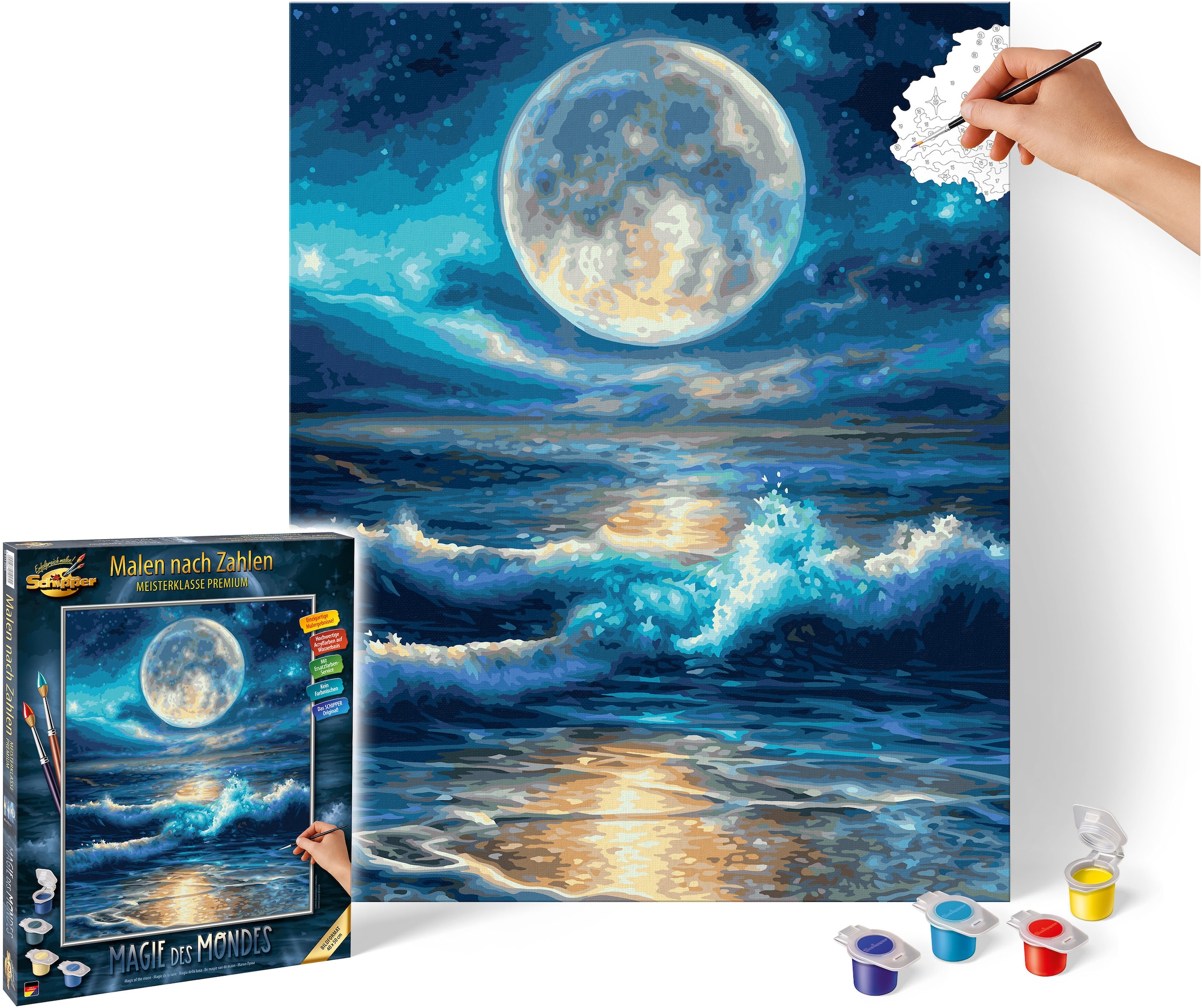 Schipper Malen nach Zahlen »Meisterklasse Premium - Magie des Mondes« Made in Germany