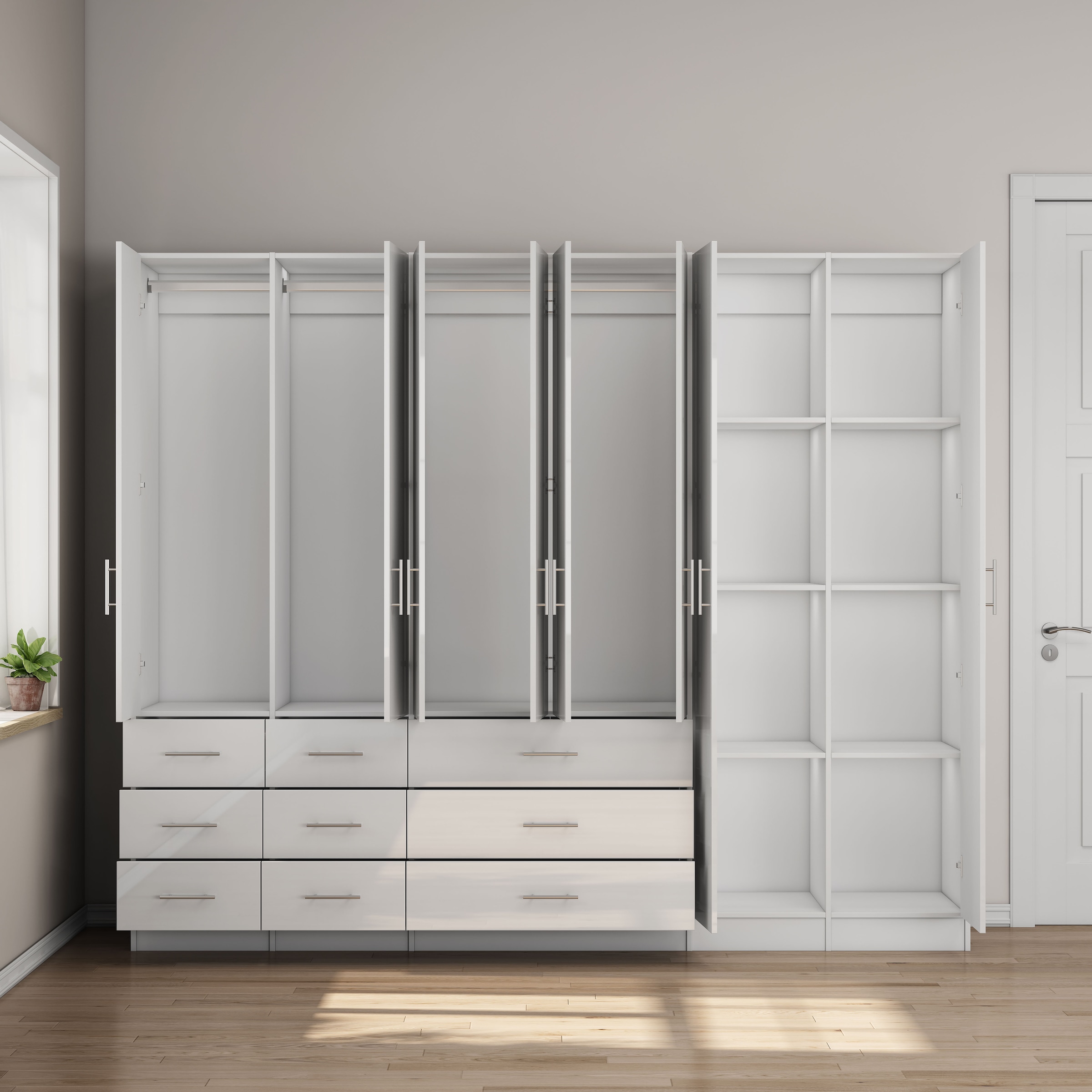 OTTO home Kleiderschrank »Trento Schlafzimmerschrank Garderobe Hochglanz Bestseller«