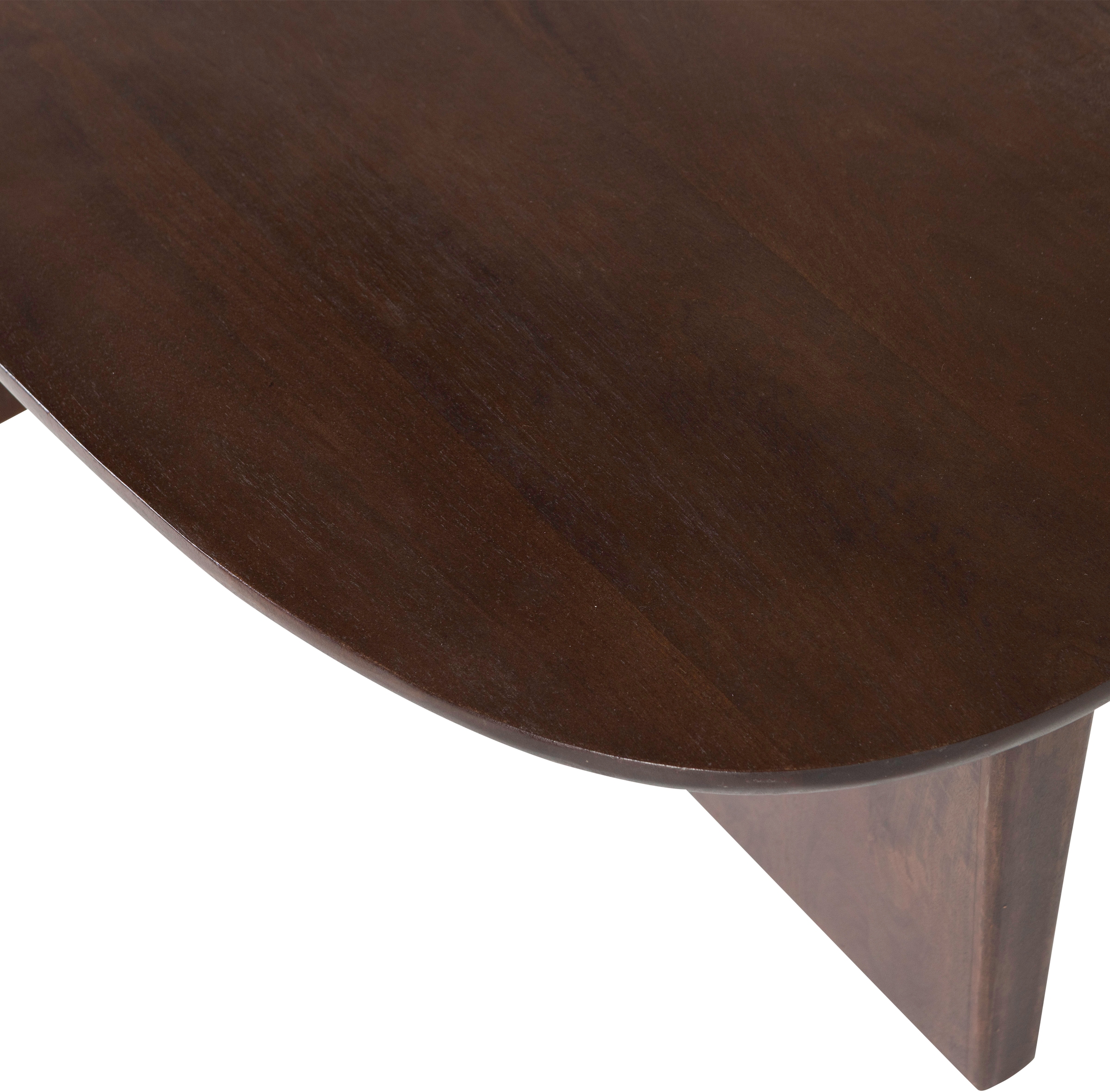 WOOOD Couchtisch »Seam mit Massivmangoholz und organischem Beindesign 110x60x40 cm« Tischblattdicke 2,5 cm, konische Beine von 7 cm, Tragkraft 40 kg
