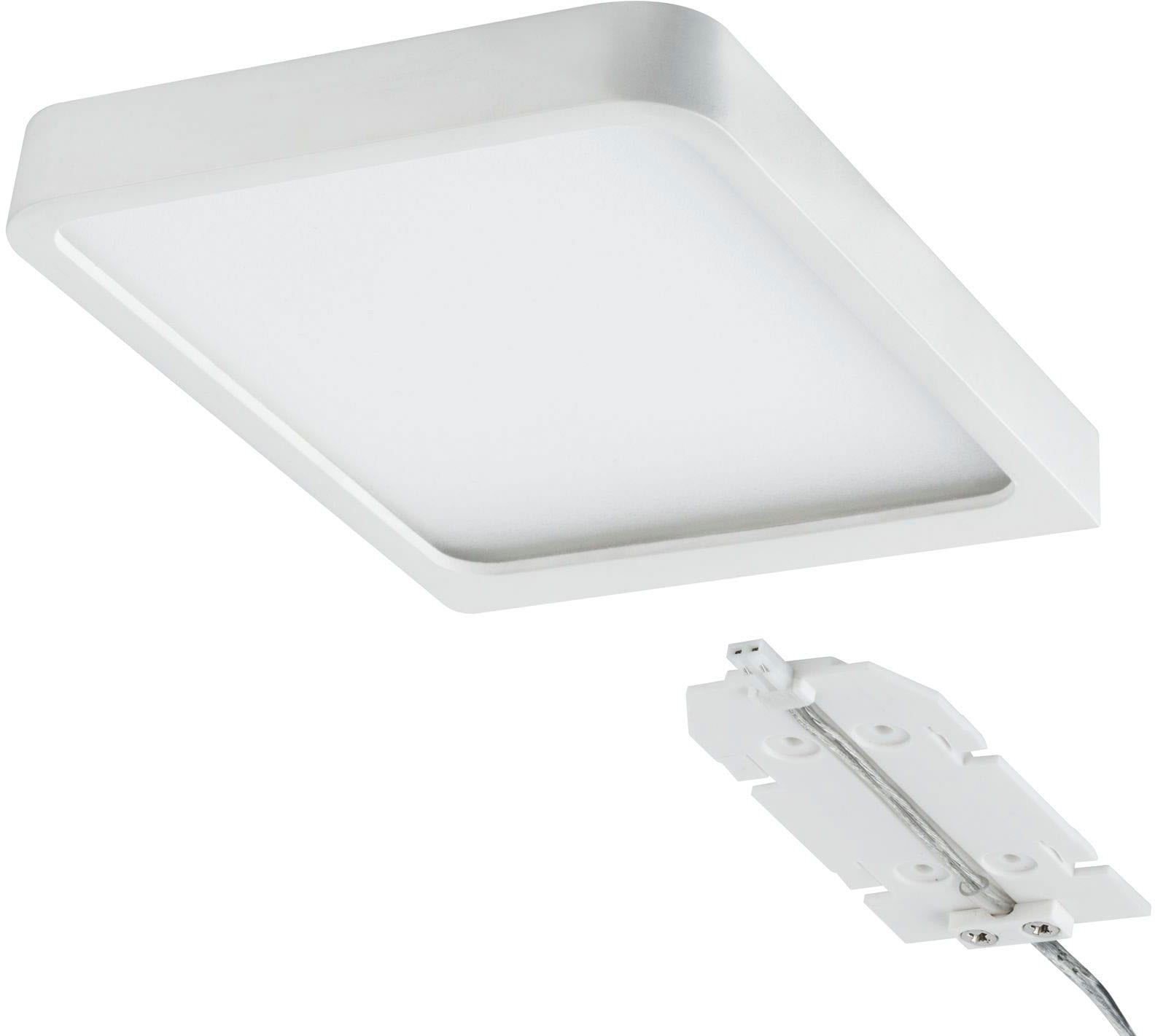 Paulmann Unterschrankleuchte »LED Möbelaufbauleuchte Vane eckig 2er-Set inklusive LED-Modul 2x6,7W«, 2 flammig, LED Möbelaufbauleuchte Vane eckig 2er-Set inklusive LED-Modul 2x6,7W