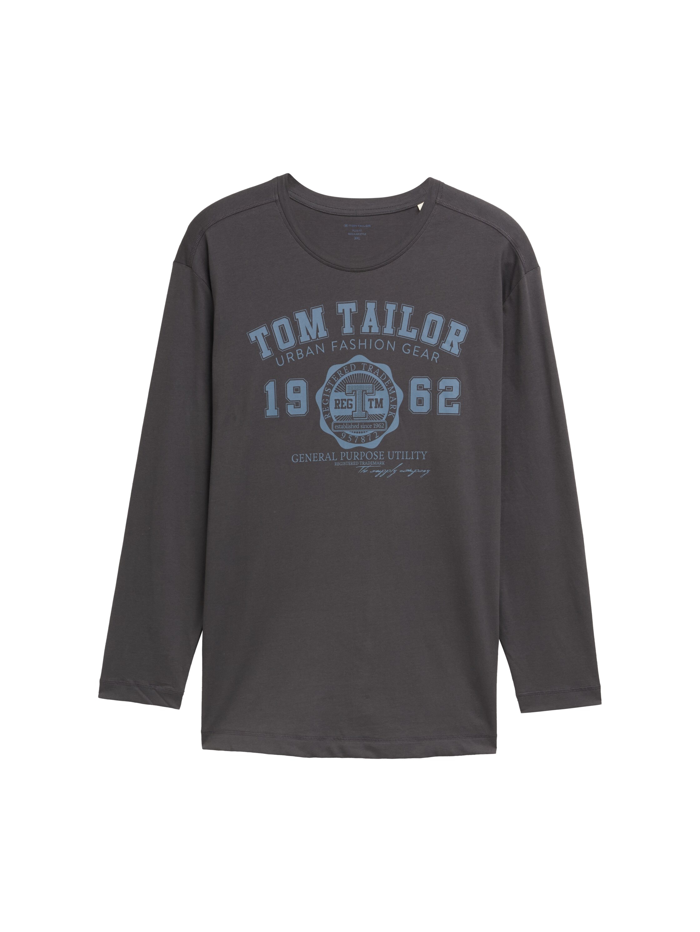 TOM TAILOR PLUS Langarmshirt mit Logo-Stickerei