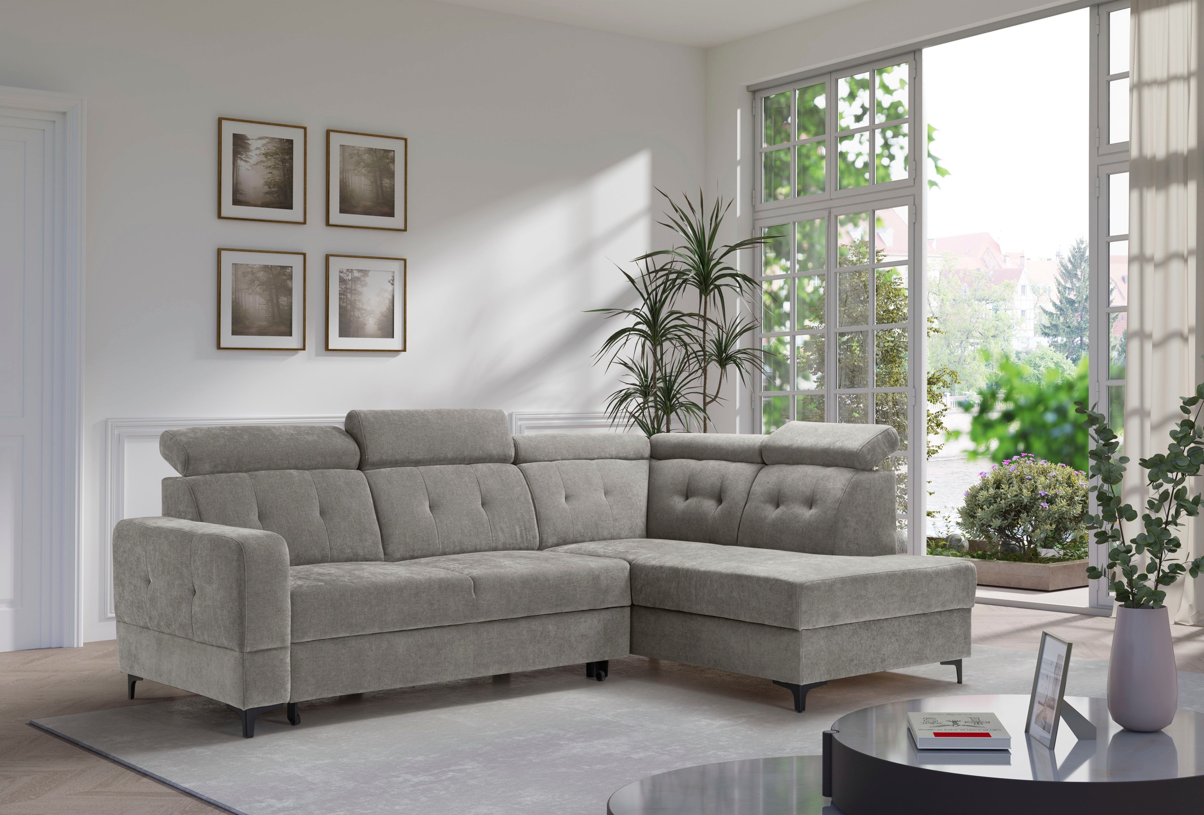 exxpo - sofa fashion Ecksofa »Monte, Kopfteile verstellbar, optional mit Be günstig online kaufen