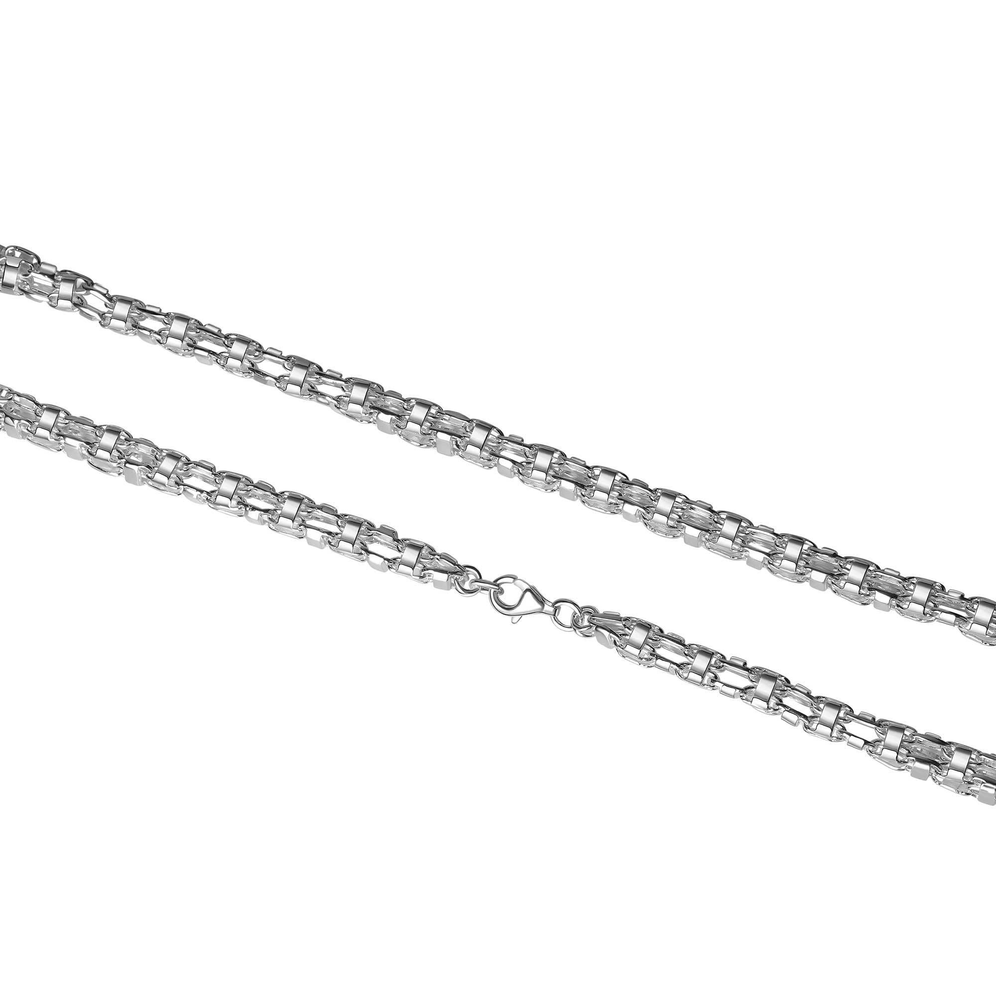 Vivance Collierkettchen »925/- Sterling Silber weiß Käfigkette 60 cm«