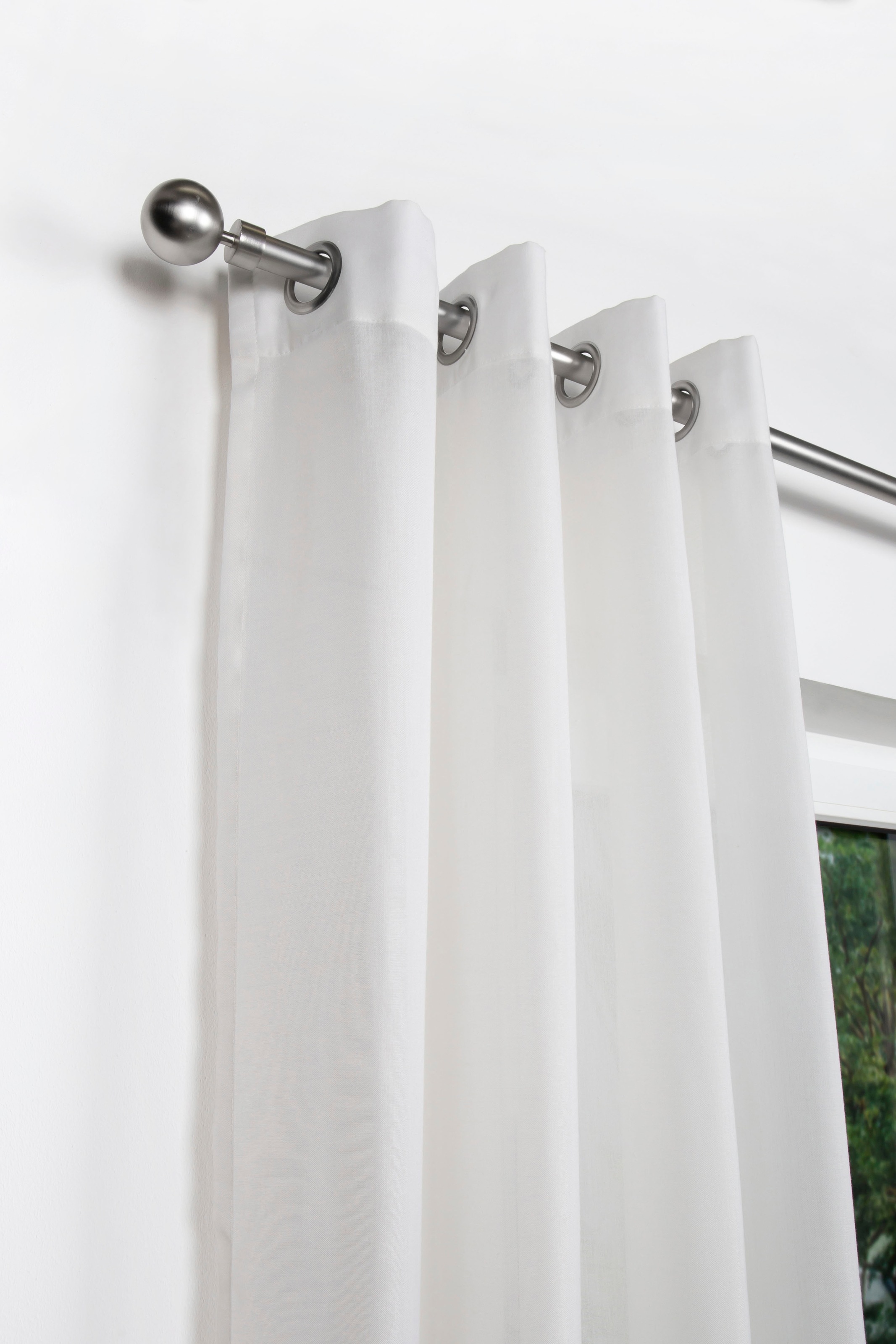 mydeco Gardinenstange »habito/ball-classic« Ø 28 mm 1 läufig-läufig auszieh günstig online kaufen