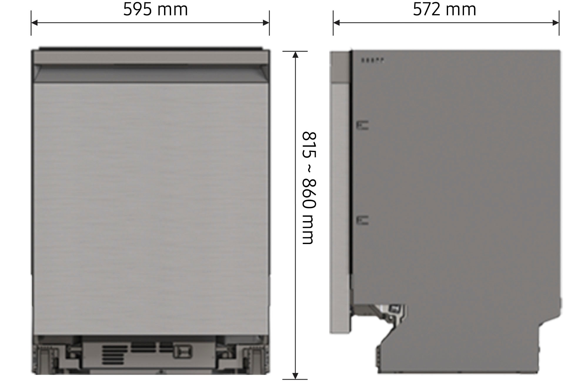 Samsung teilintegrierbarer Geschirrspüler DW7700B »DW60BG750SSLET«, 14 Maßgedecke