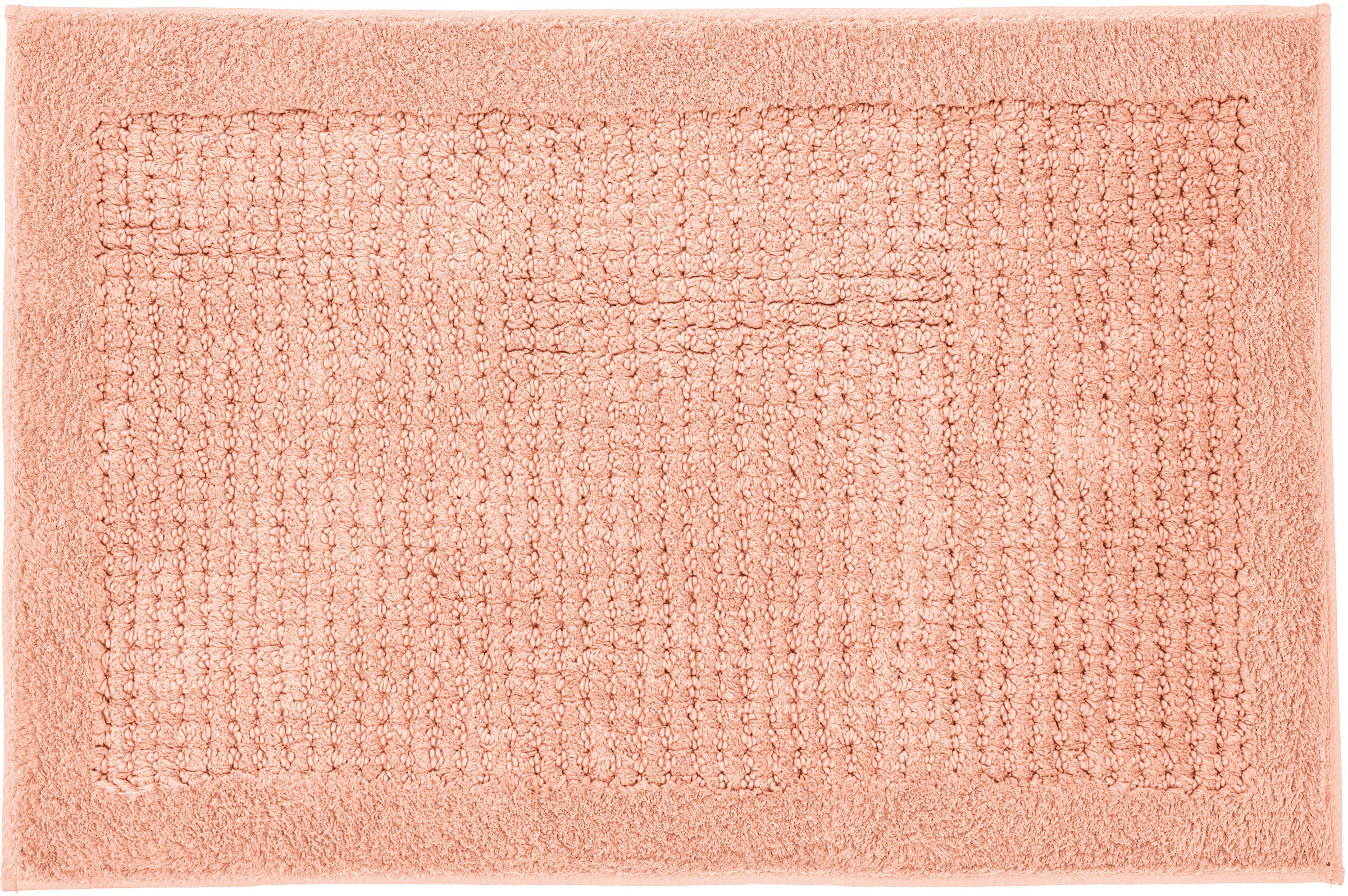 Kleine Wolke Badematte »Net«, rutschhemmend beschichtet, fußbodenheizungsgeeignet, Badteppich, Uni Farben, rutschhhemmend