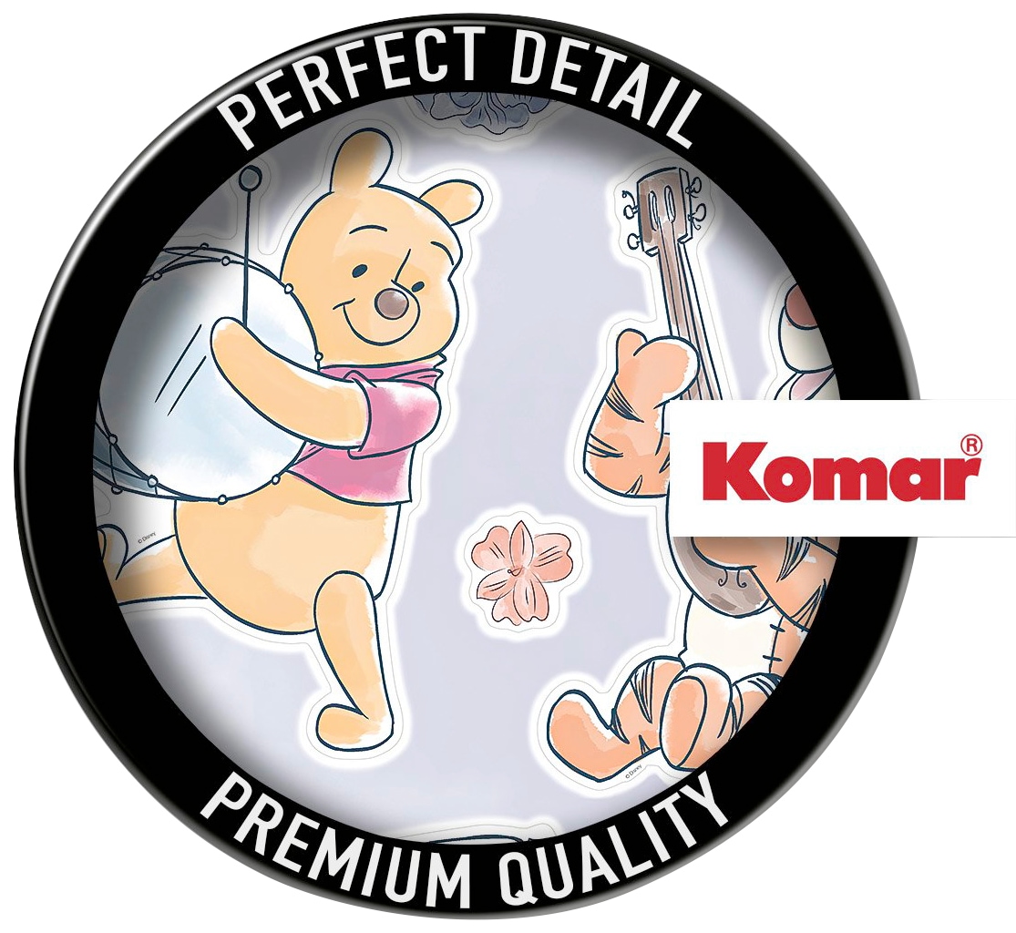 Komar Wandtattoo »Winnie the Pooh - Flowers & Music - Größe 50 x 70 cm«, (12 St.), selbstklebend, Wandsticker, Kinderzimmer