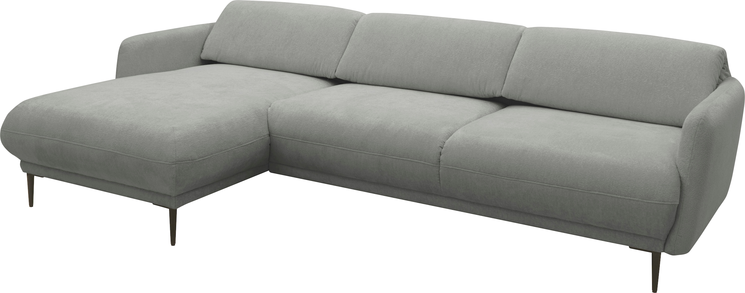 andas Ecksofa »Skovsende Sitzbreite 245 cm, Rückenlehne stufenlos hochklappbar für«, individuellen Sitzkomfort Kopfteilverstellung, L-Form
