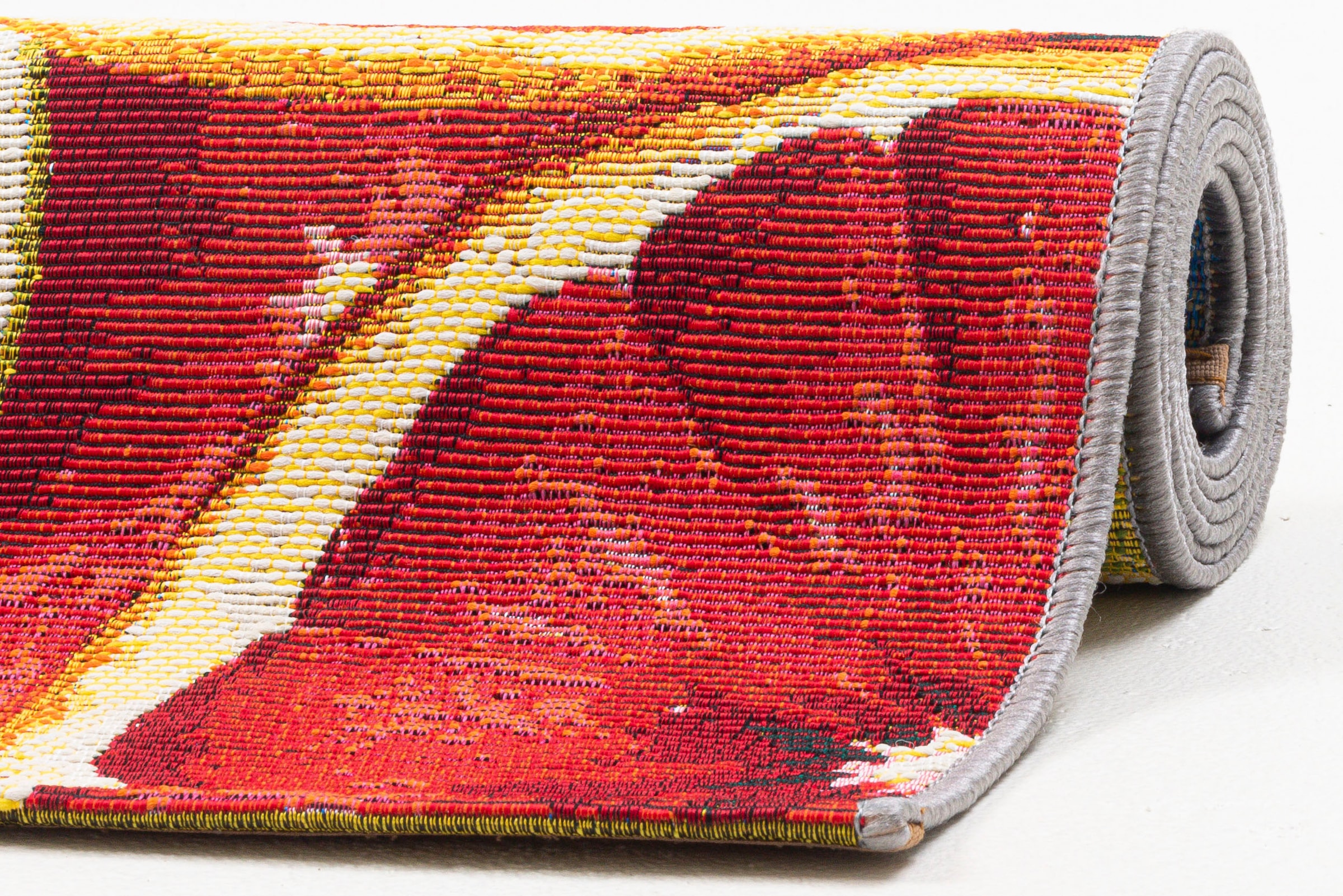 Sansibar Teppich »Rantum Beach 003«, rechteckig, 5 mm Höhe, Flachgewebe, modernes Sommer Design, In- und Outdoor geeignet