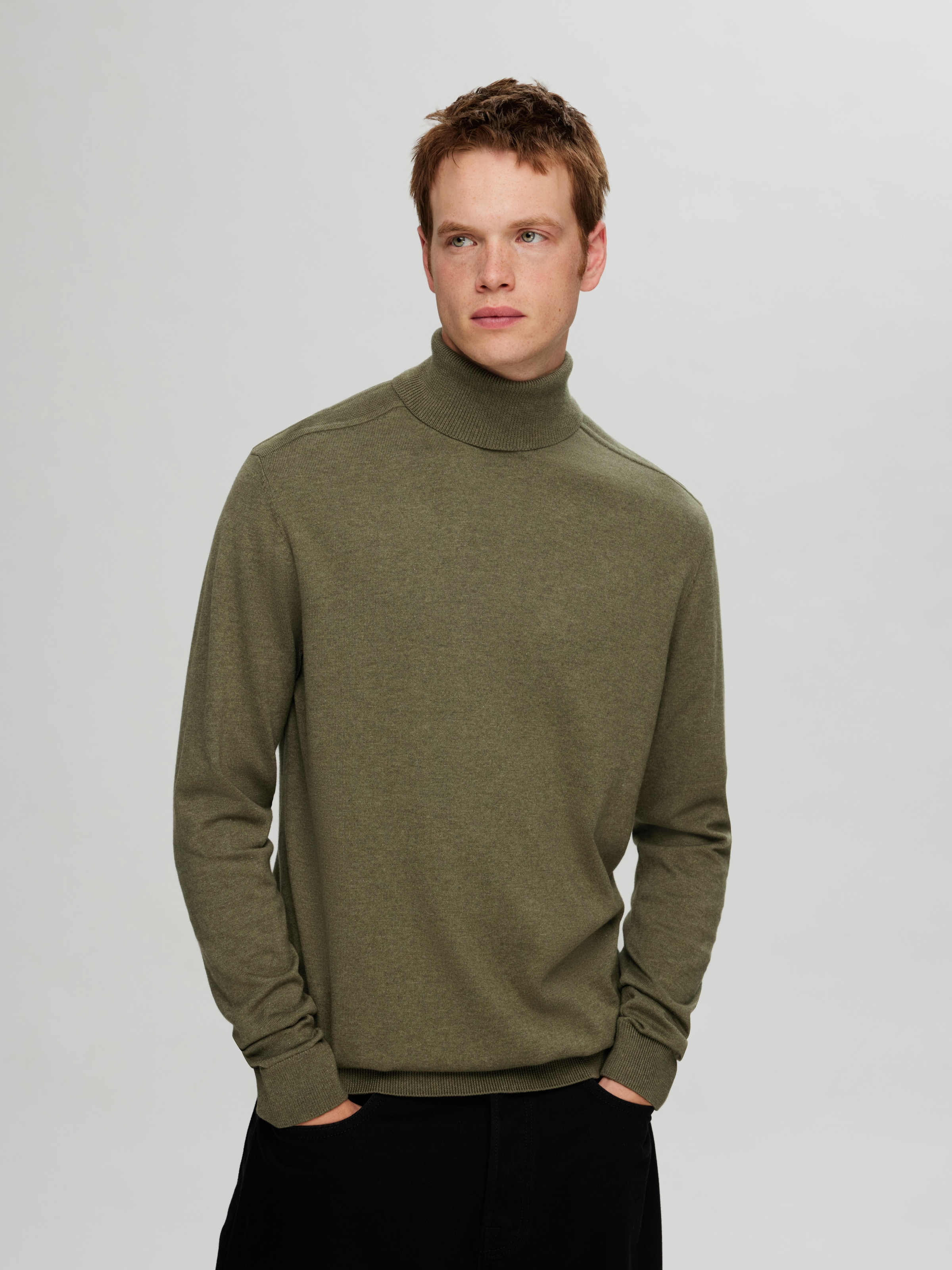 SELECTED HOMME Rollkragenpullover »SLHBERG ROLL NECK NOOS«