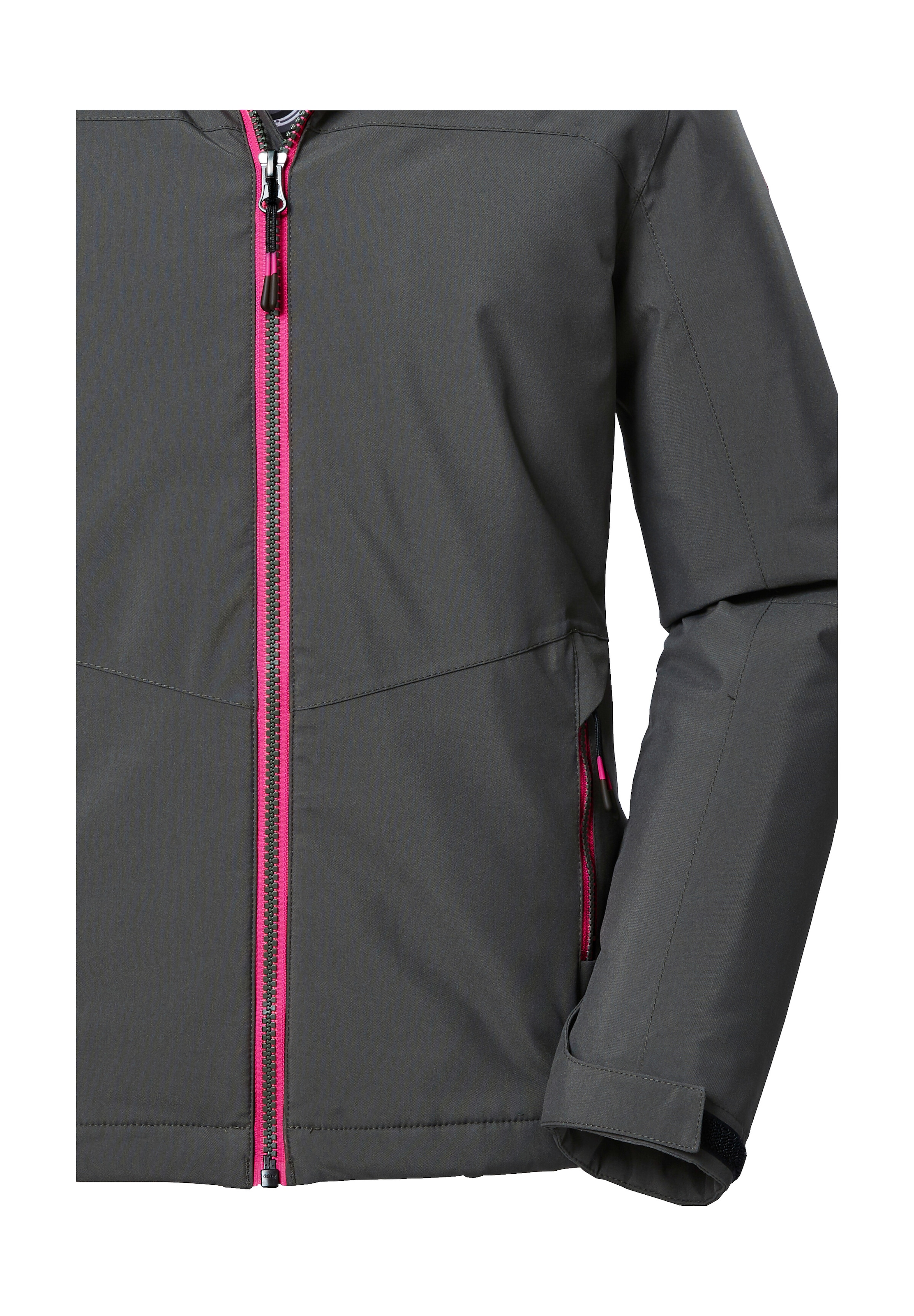 Killtec Funktionsjacke »KOW 352 GRLS JCKT«, Wasserdichte Mädchenjacke mit Kapuze, warmem Fleece und Kinnschutz