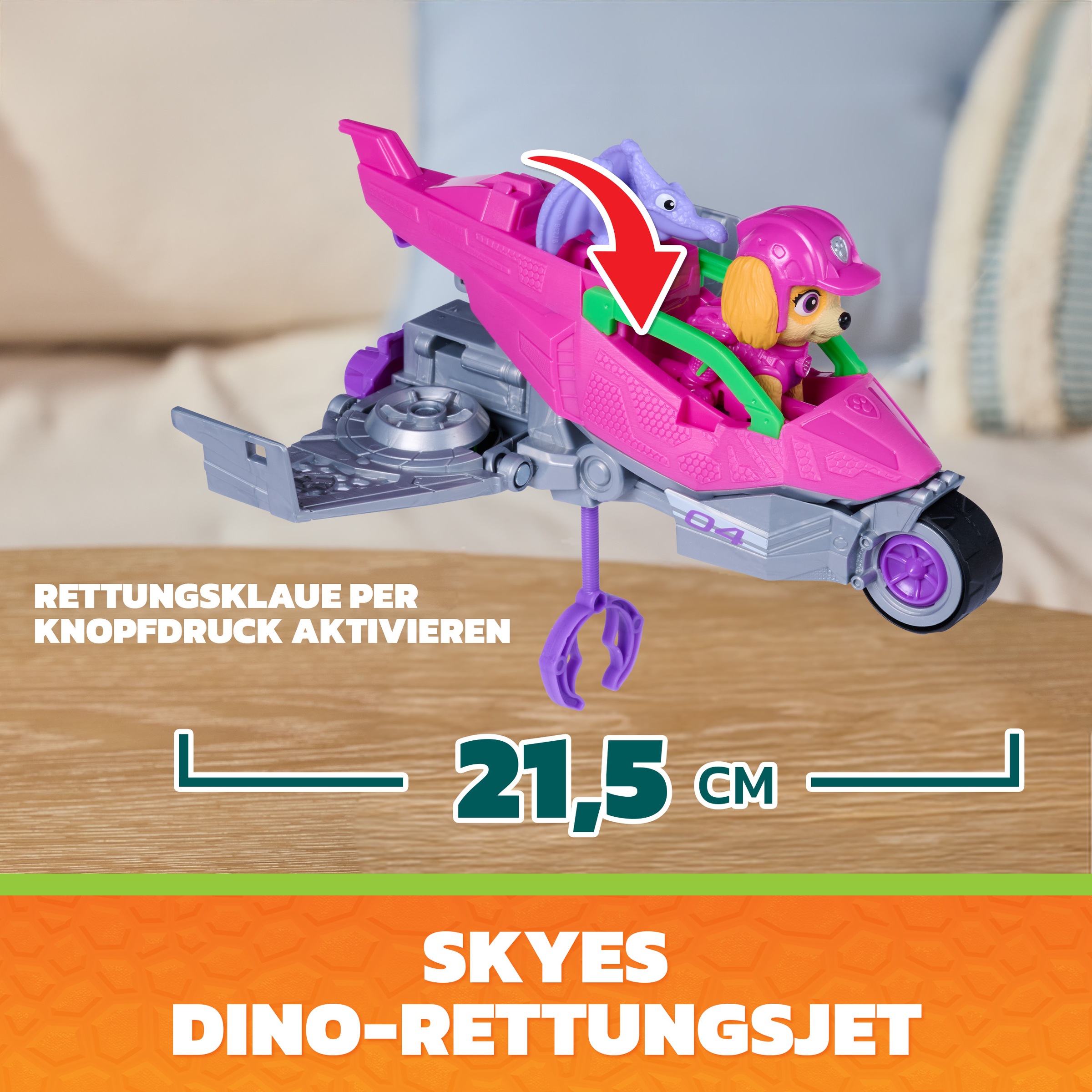 Spin Master Spielzeug-Auto »PAW Patrol: Der Dino Film, Skyes Dino-Rettungsjet«