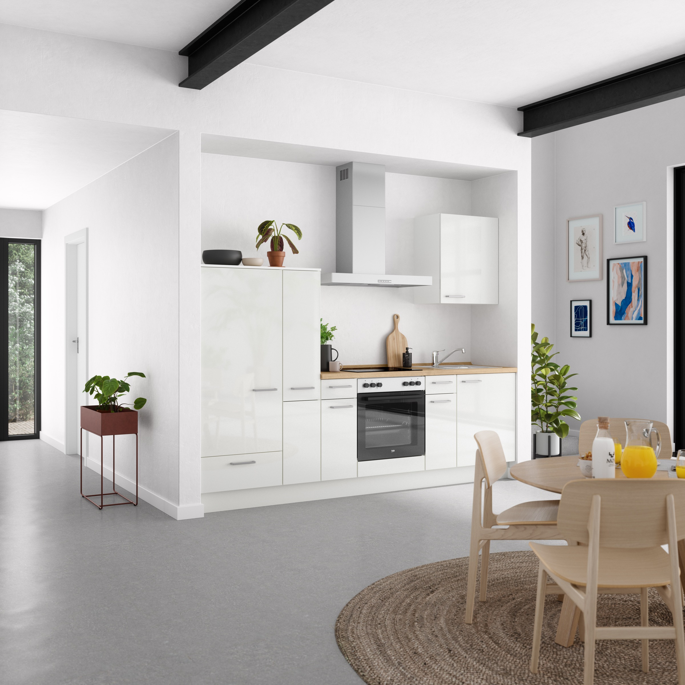 nobilia® Küchenzeile »"Flash I"« vormontiert, Ausrichtung wählbar, Breite 2 günstig online kaufen