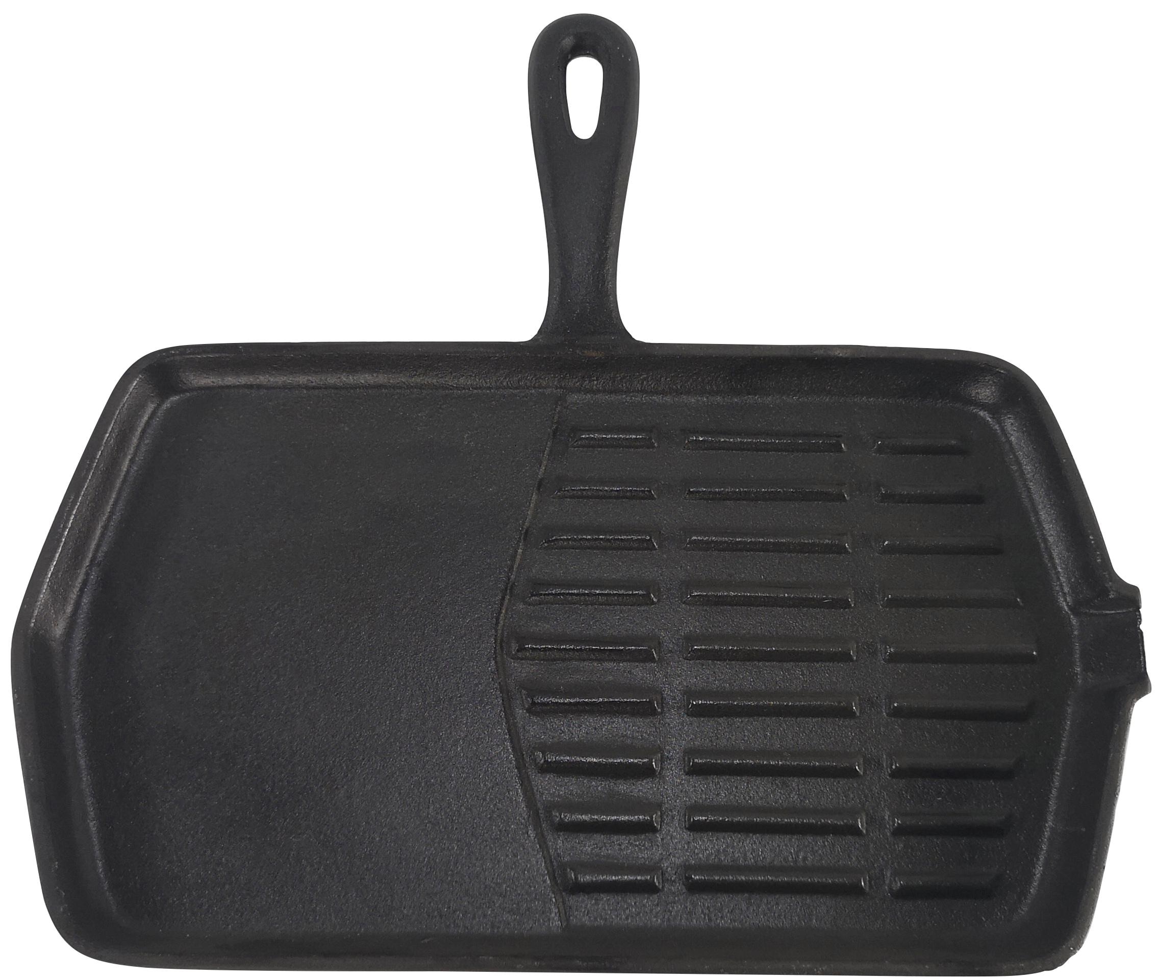 ECHTWERK Grillpfanne, Gusseisen, (1 tlg.), bestellen 30,5 Steakpfanne x 34 Raten mit Emaille-Beschichtung, cm auf Grillstreifen