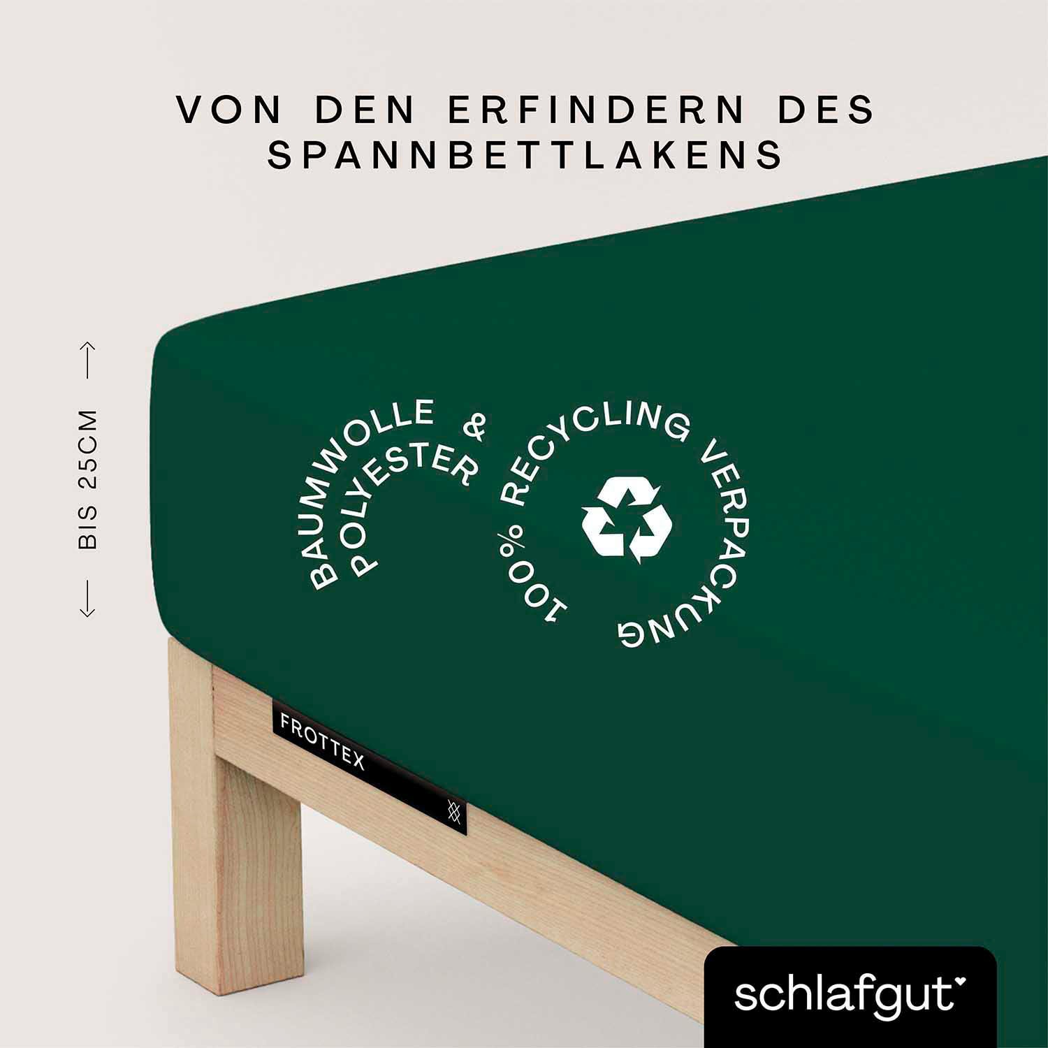 Schlafgut Bettlaken »Frottex Spannbettlaken«, MADE IN GREEN by OEKO-TEX®