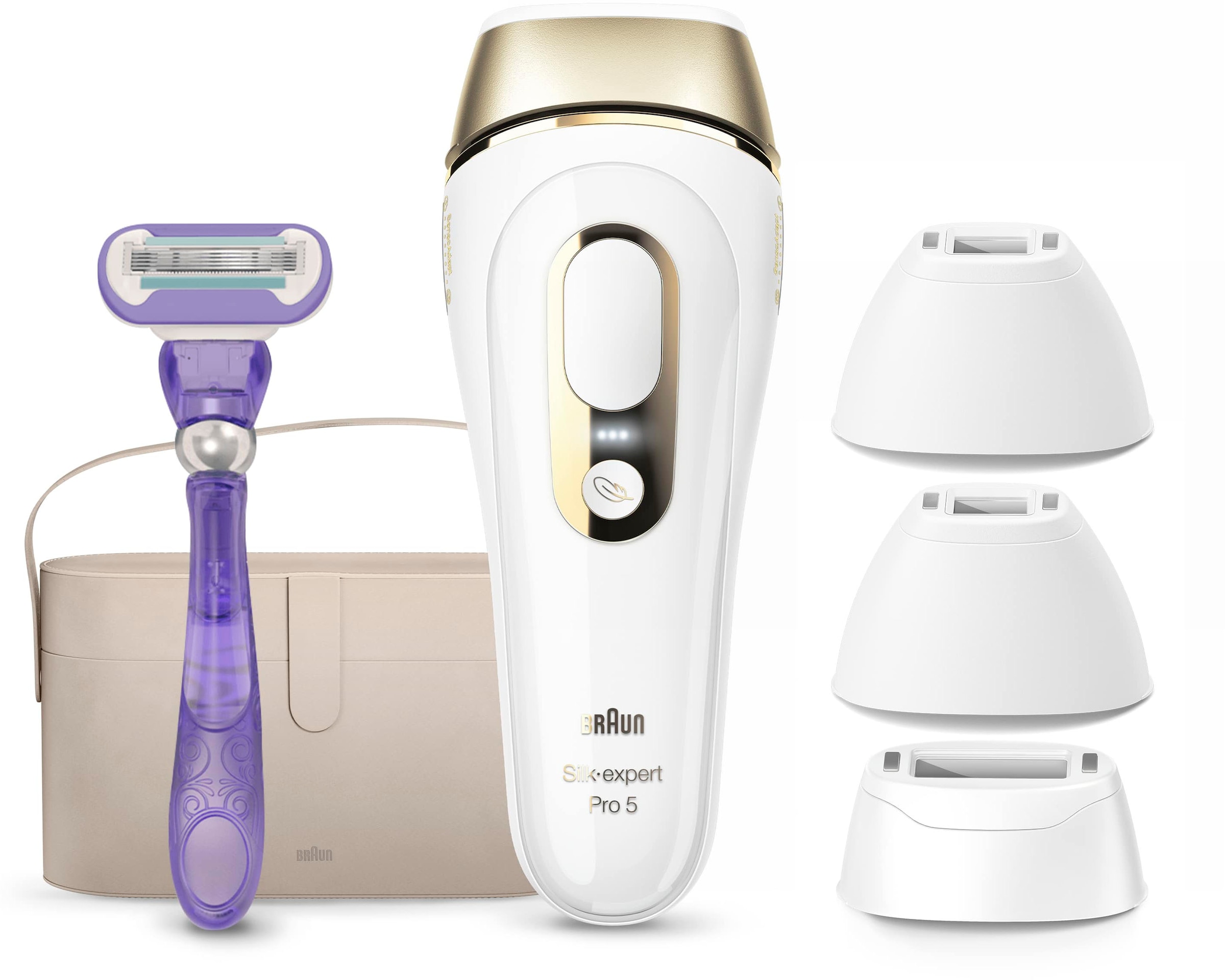 Braun IPL-Haarentferner »Silk-expert Pro 5 PL5347«, 400.000 Lichtimpulse, für dauerhaft sichtbare Haarentfernung für Damen und Herren