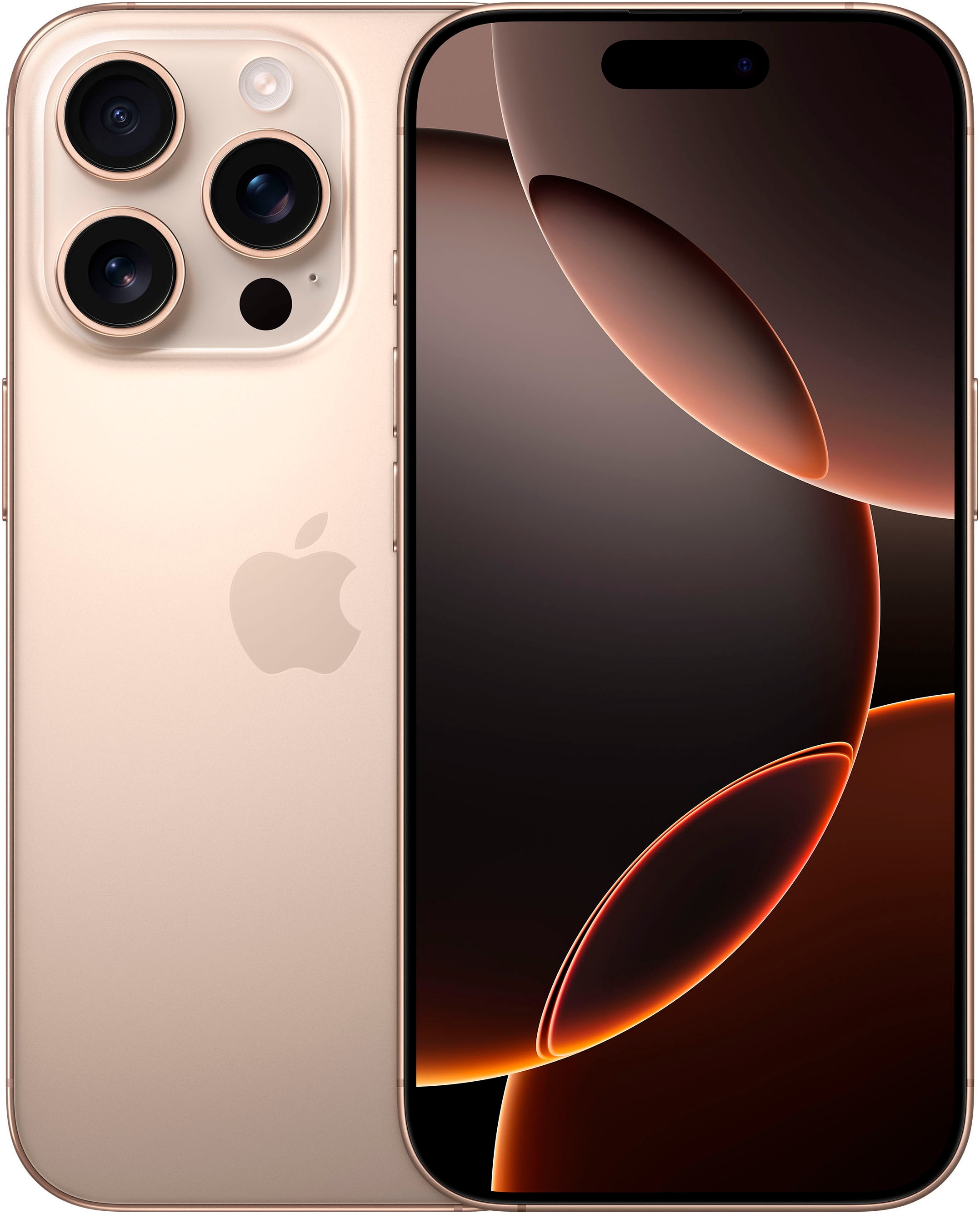 Apple Smartphone »iPhone 16 Pro«, Titan Wüstensand, 15,9 cm/6,3 Zoll, 256 GB Speicherplatz, 48 MP Kamera