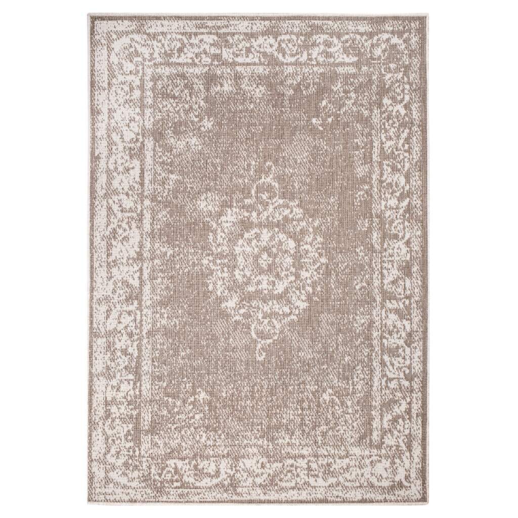 Carpet City Outdoorteppich »DUO RUG 5577«, rechteckig, 5 mm Höhe, Wendeteppich Wetterfest In- & Outdoor, Balkon, Terrasse, Wohnzimmer