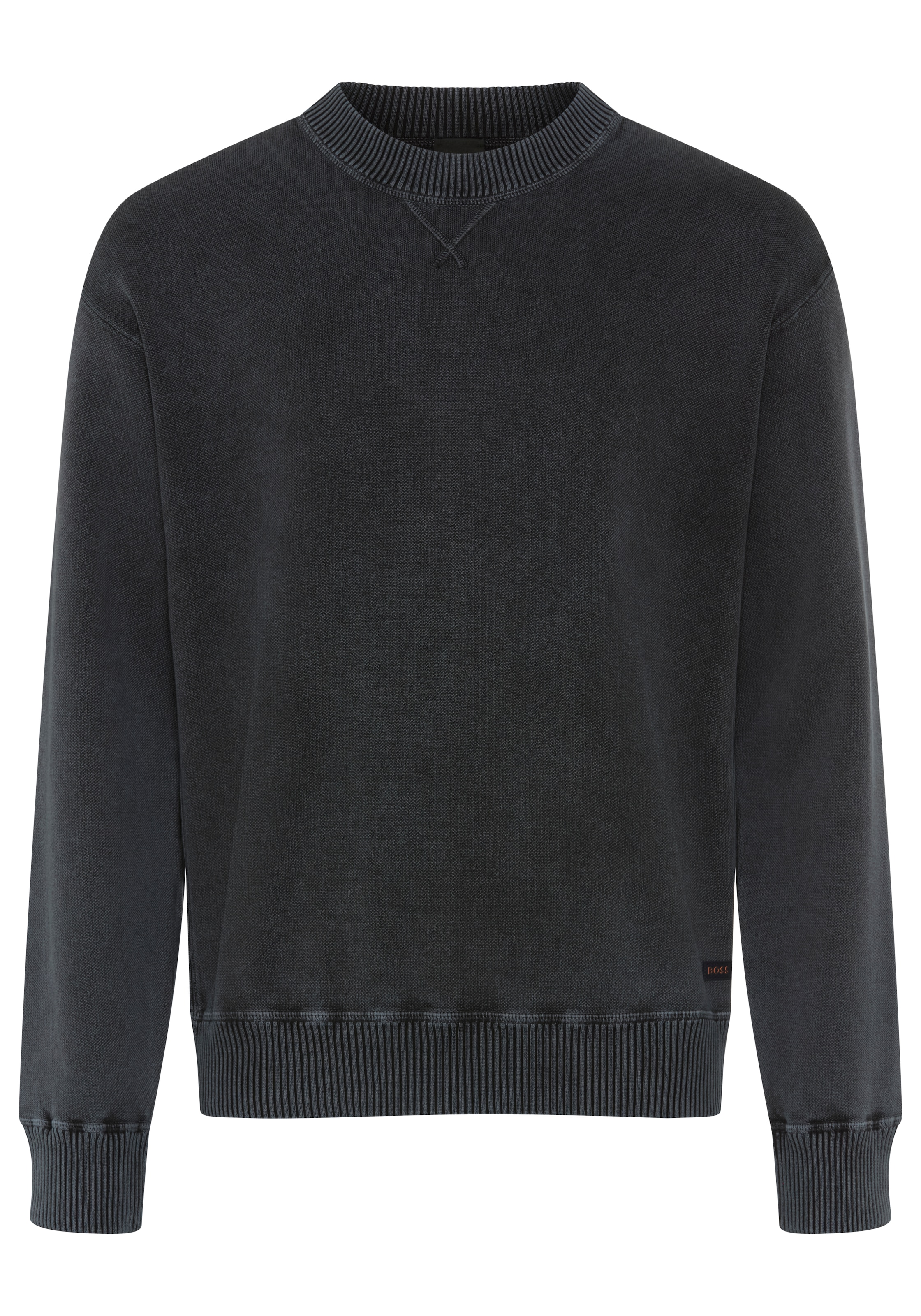 BOSS ORANGE Strickpullover »Akapulko« Relaxed Fit, reine Baumwolle, moderner Used-Effekt