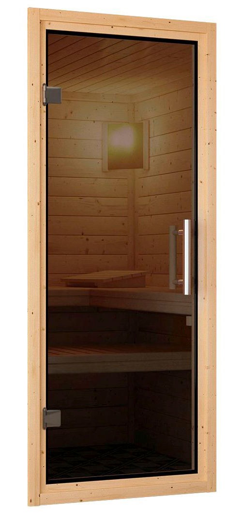 Karibu Sauna »Sodin« Set,  9 KW-Ofen mit integrierter Steuerung
