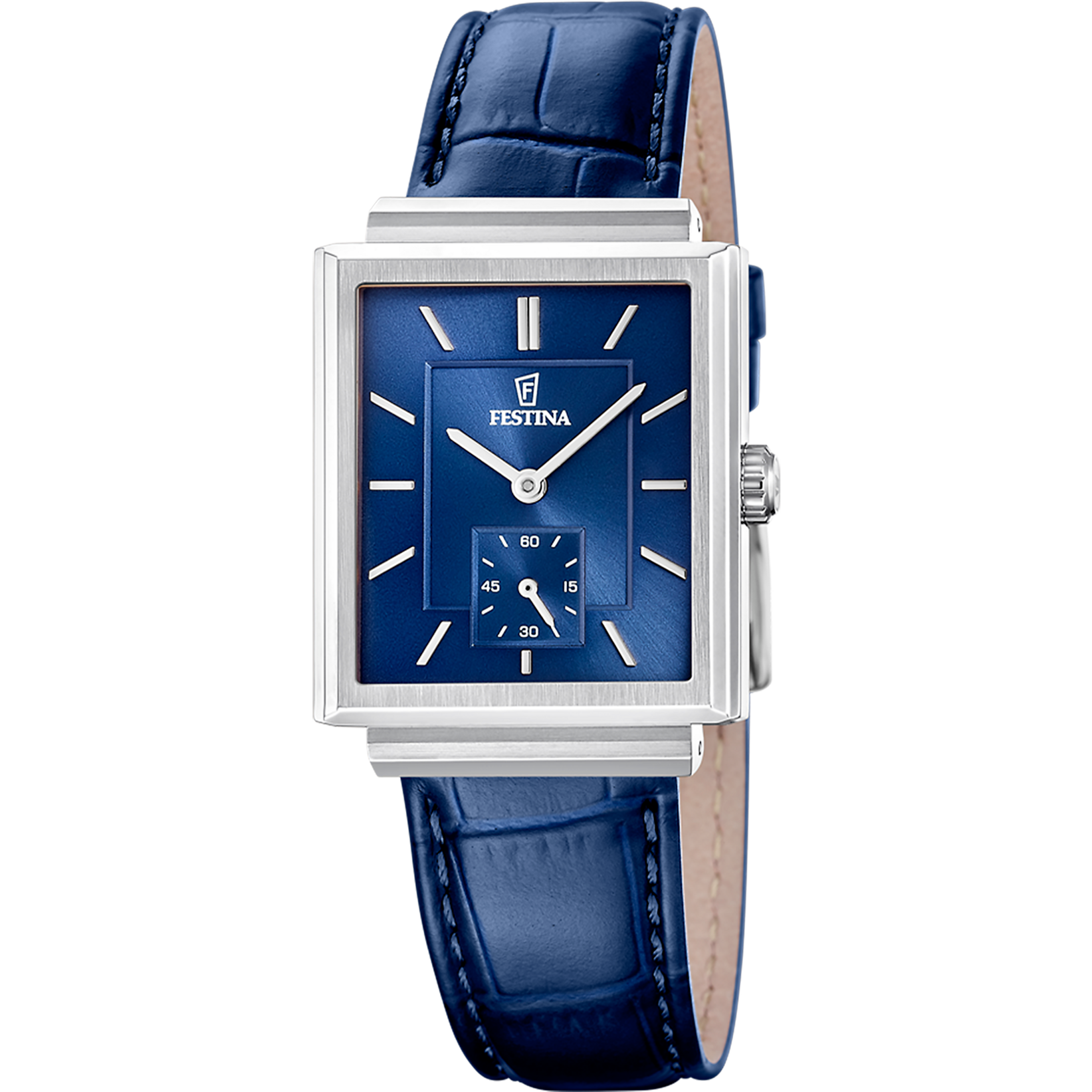 Festina Quarzuhr »On the Square« Armbanduhr, Damenuhr, Herrenuhr, Lederarmband, analog