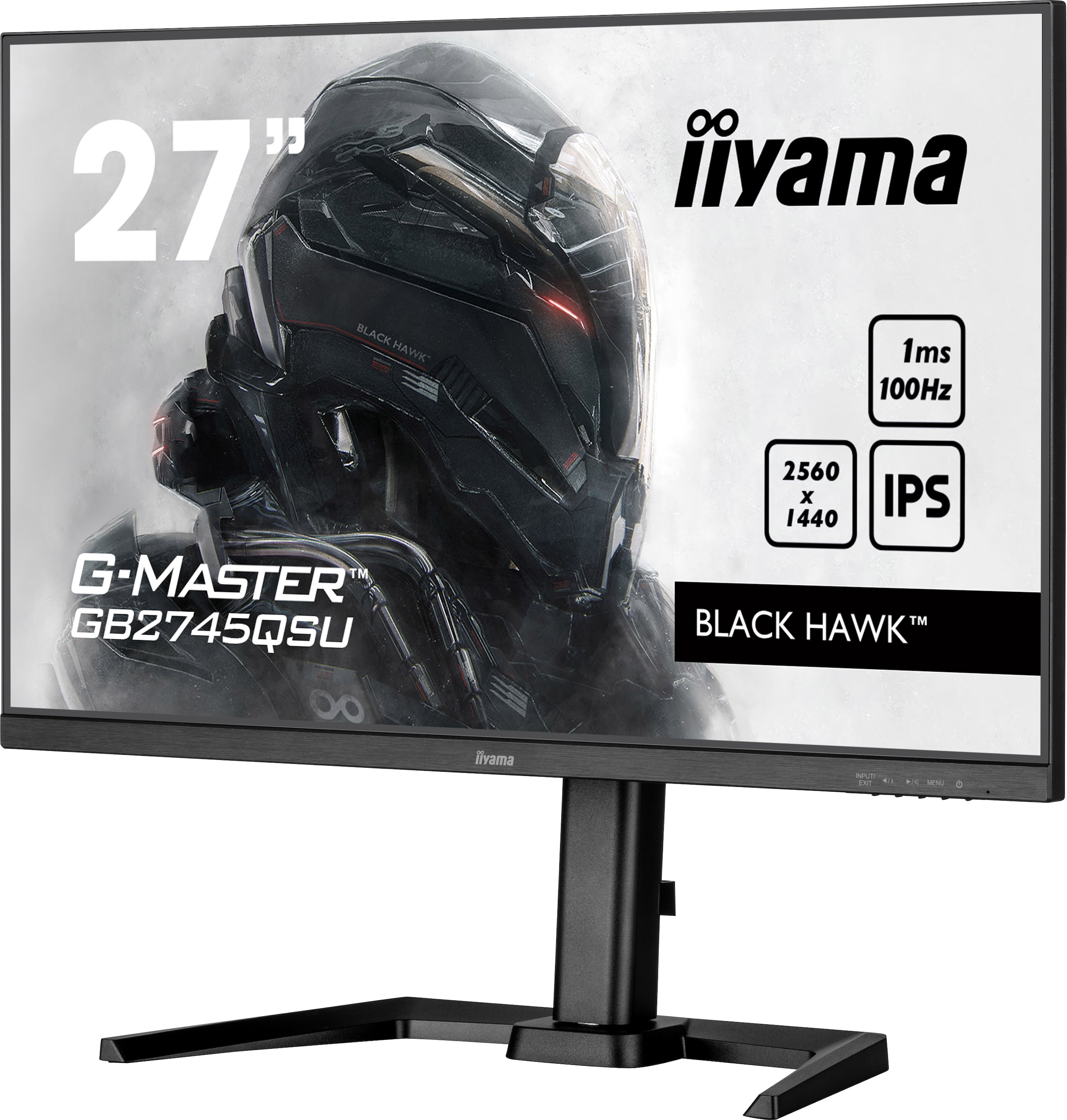 Iiyama Gaming-Monitor »G2745QSU«, 68,5 cm/27 Zoll, 2560 x 1440 px, WQHD, 1 ms Reaktionszeit, 100 Hz