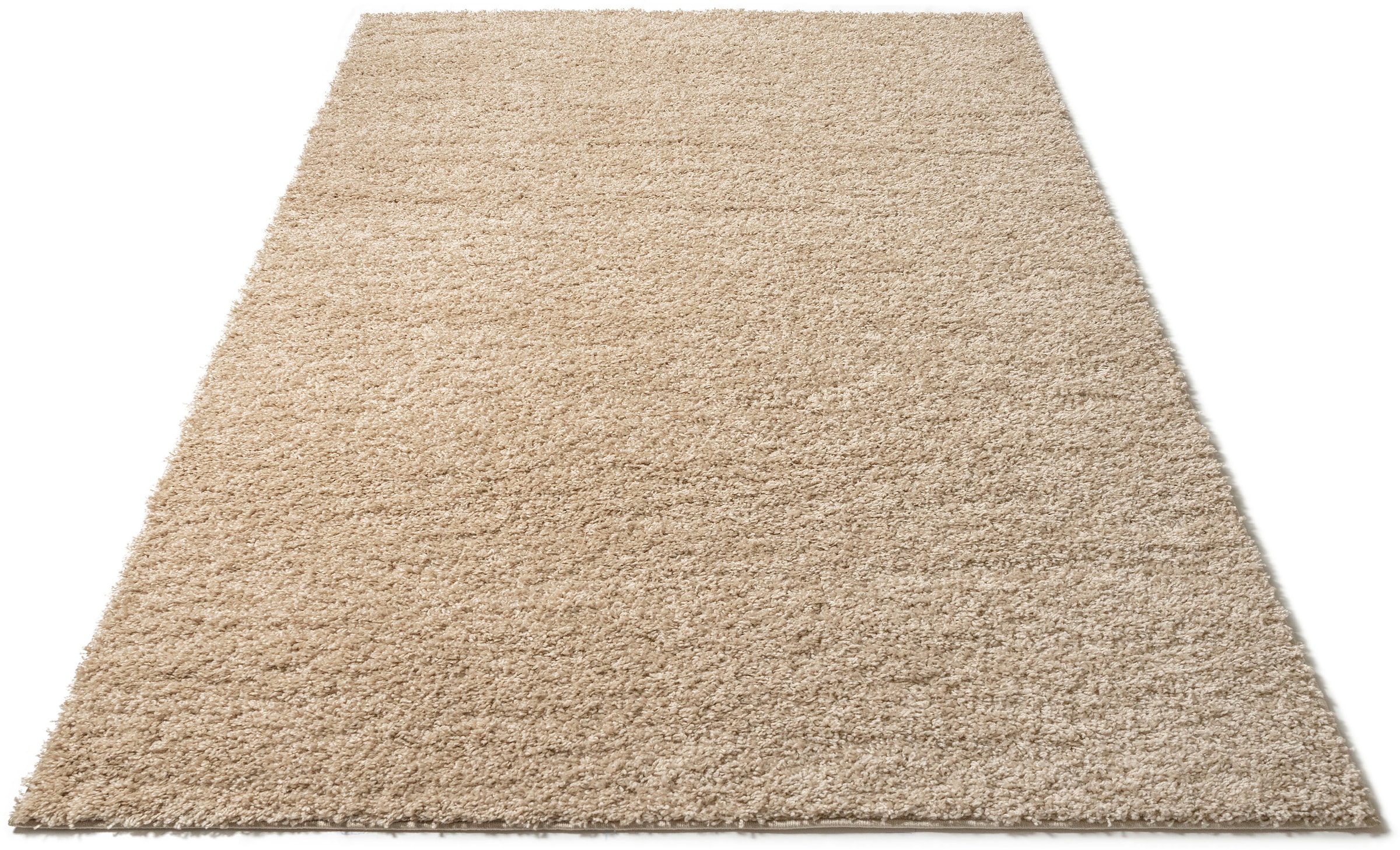 Bild von Bruno Banani Hochflor-Teppich »Shaggy Soft«, rechteckig, gewebt, Uni Farben, besonders weich und kuschelig