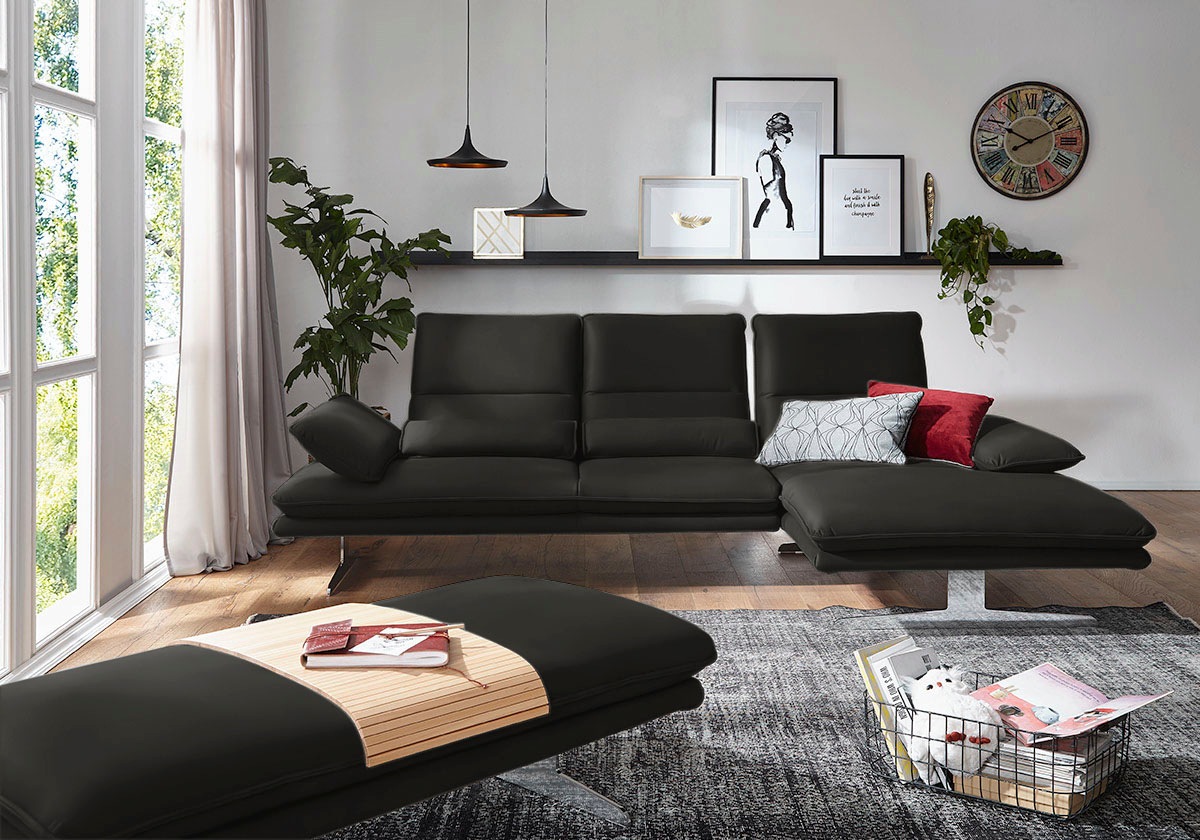 W.SCHILLIG Ecksofa »broadway, Designsofa mit tollem Sitzkomfort, L-Form«, S günstig online kaufen