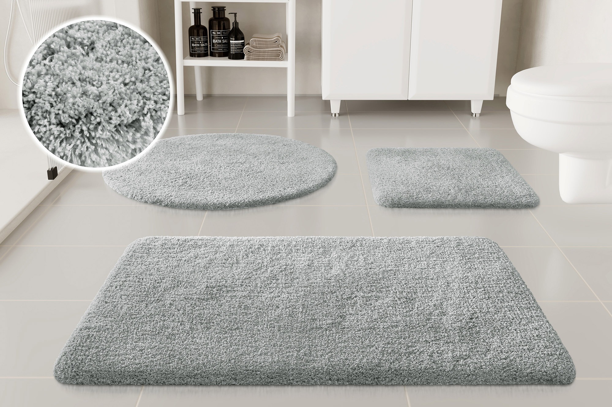 my home Badematte »Kaarin«, rutschhemmend beschichtet, schnell trocknend, B günstig online kaufen