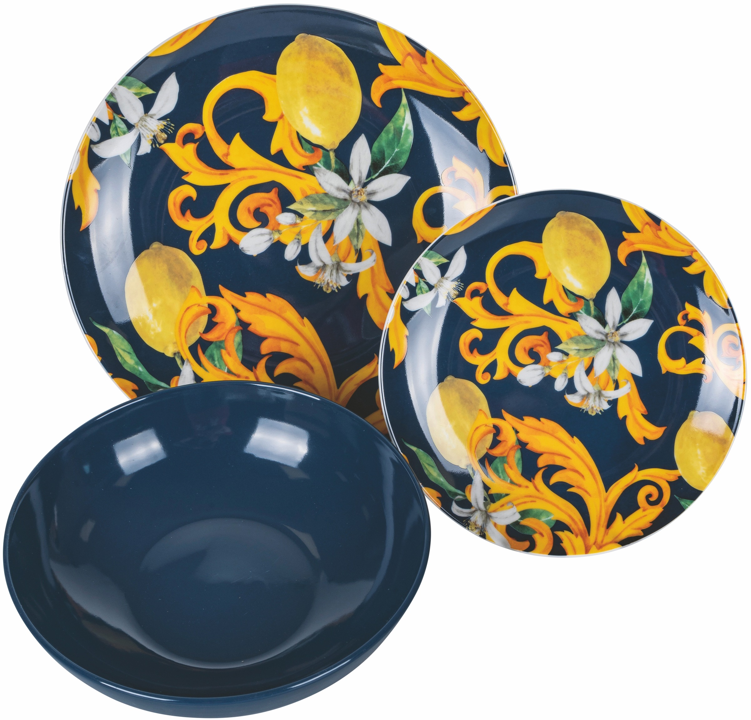 Villa d'Este Teller-Set »Geschirr-Set Italian Beauty«, (Set, 18 tlg.), Service, Tafelservice, 18 Teile, für 6 Personen