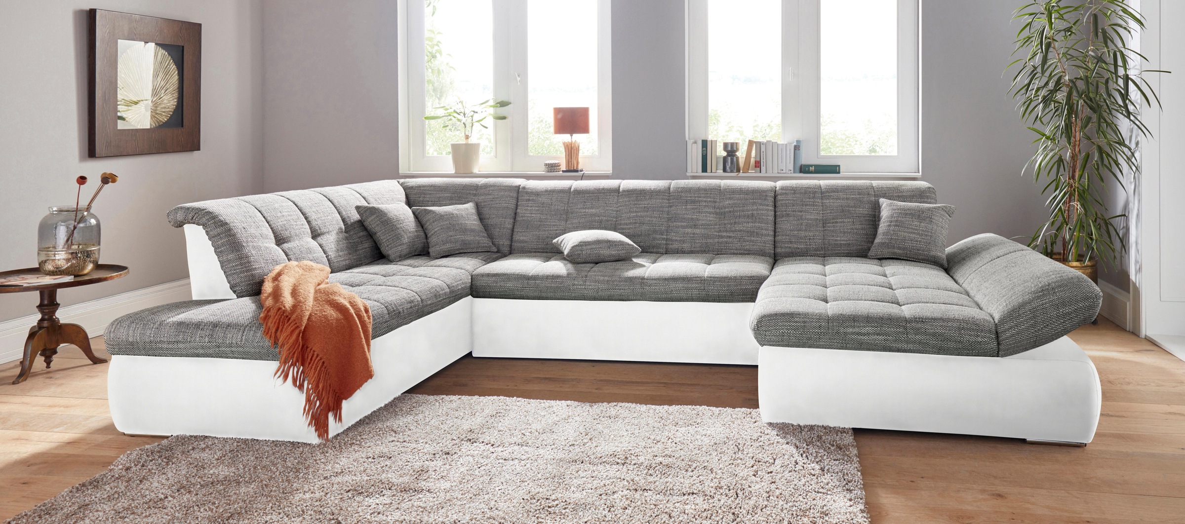 DOMO collection Wohnlandschaft »PB Moric wahlweise mit Bettfunktion und Arm günstig online kaufen