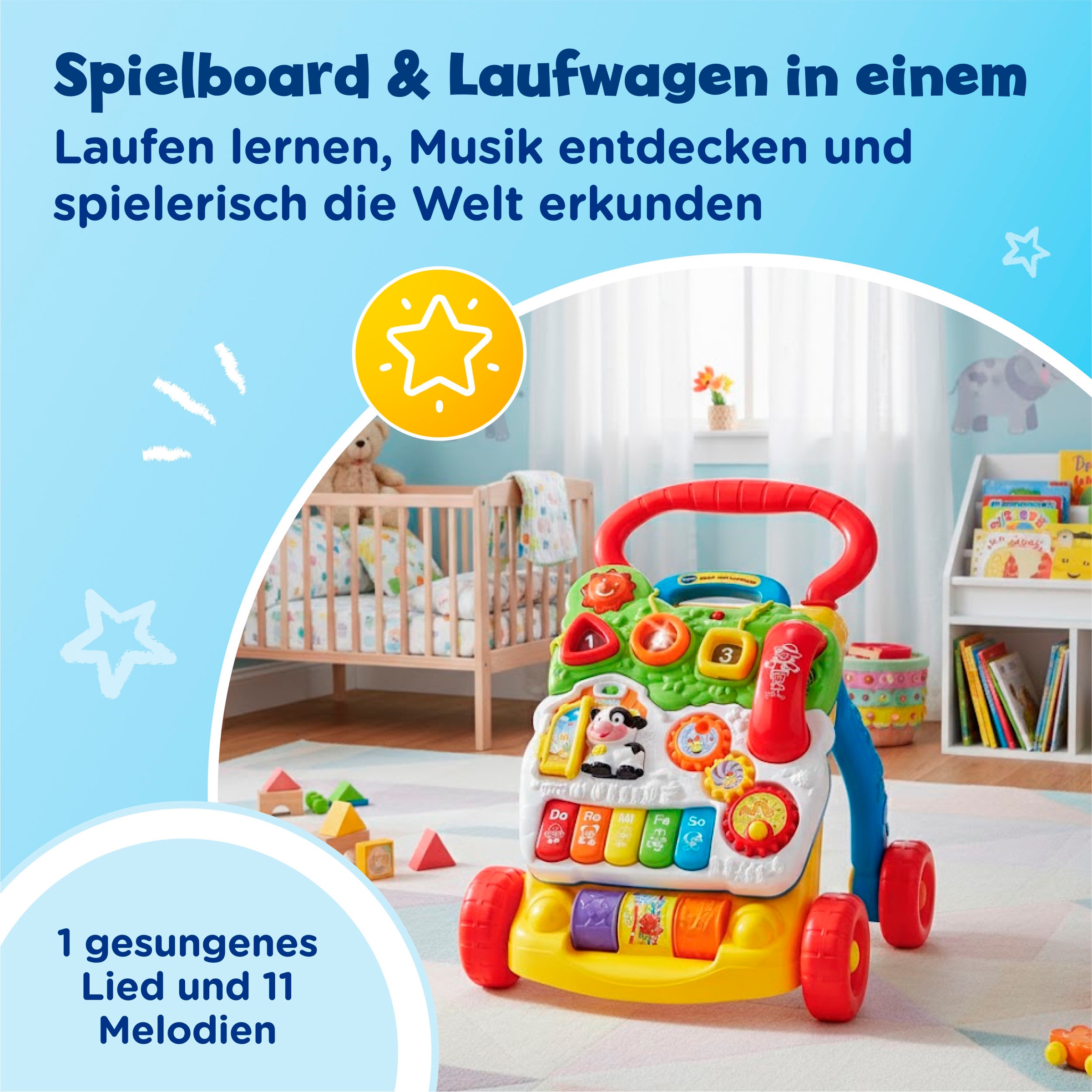Vtech® Lauflernwagen »VTechBaby, Spiel-und Laufwagen - Special Edition« mit 11 Kindermelodien