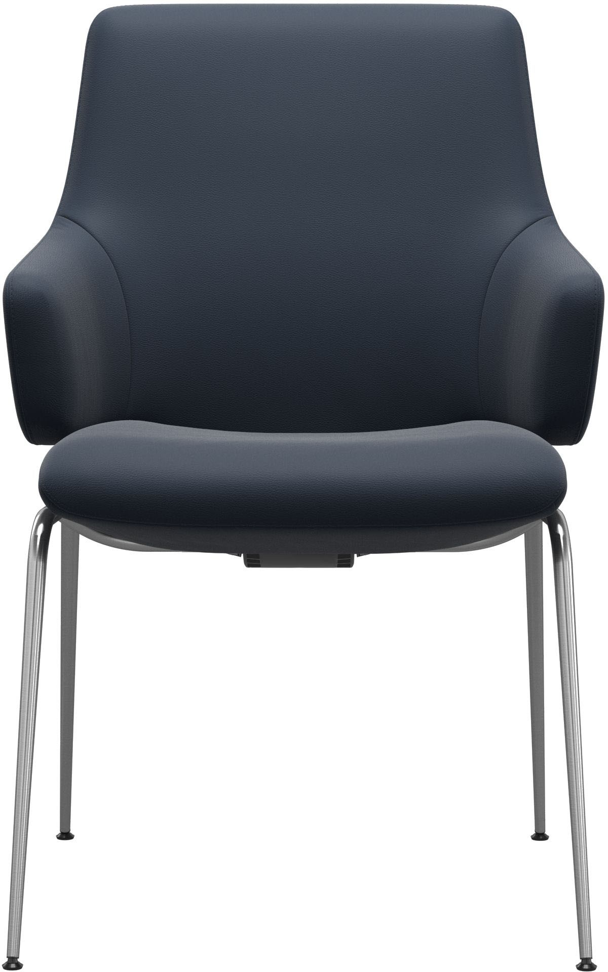 Stressless® Polsterstuhl »Laurel«, Leder PALOMA, Low Back mit Armlehne, Größe L, mit Beinen aus Stahl in Chrom glänzend