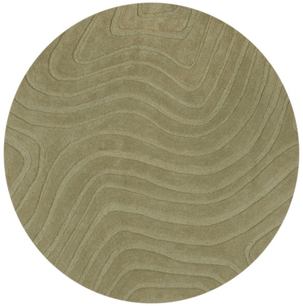 FLAIR RUGS Wollteppich »Mesmerise, rund & abstrakt«, rund, 14 mm Höhe, Woll günstig online kaufen