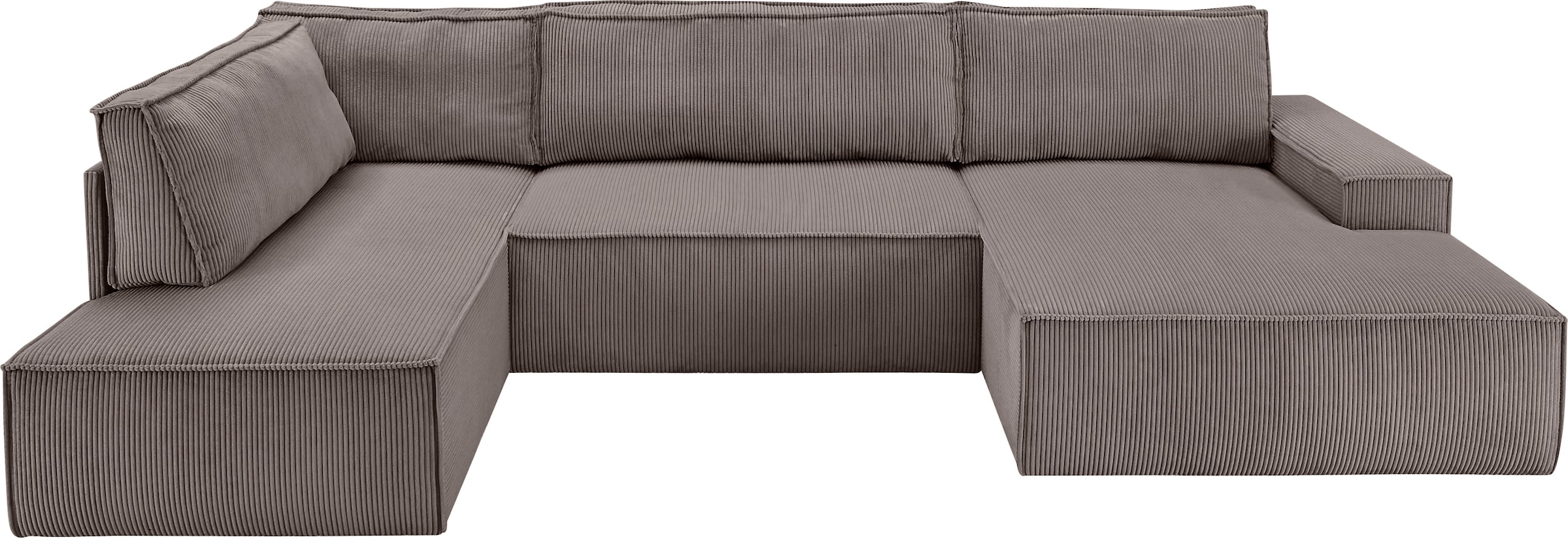 Home affaire Wohnlandschaft »SHERWOOD 329 cm, U-Form, Schlafsofa,«