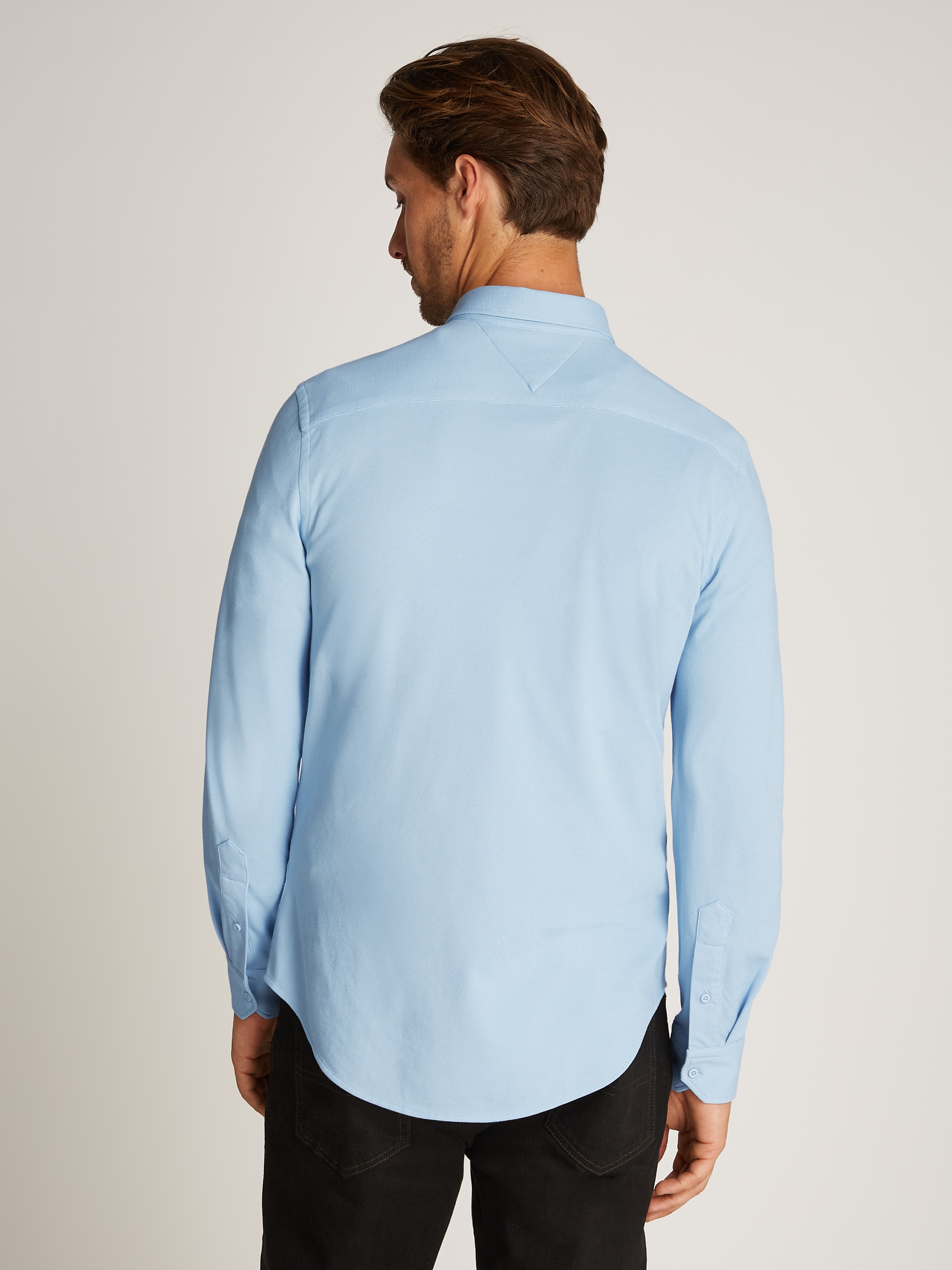 Tommy Hilfiger Businesshemd »PERFORMANCE OXF PIQUE SF SHIRT«, mit Logostickerei