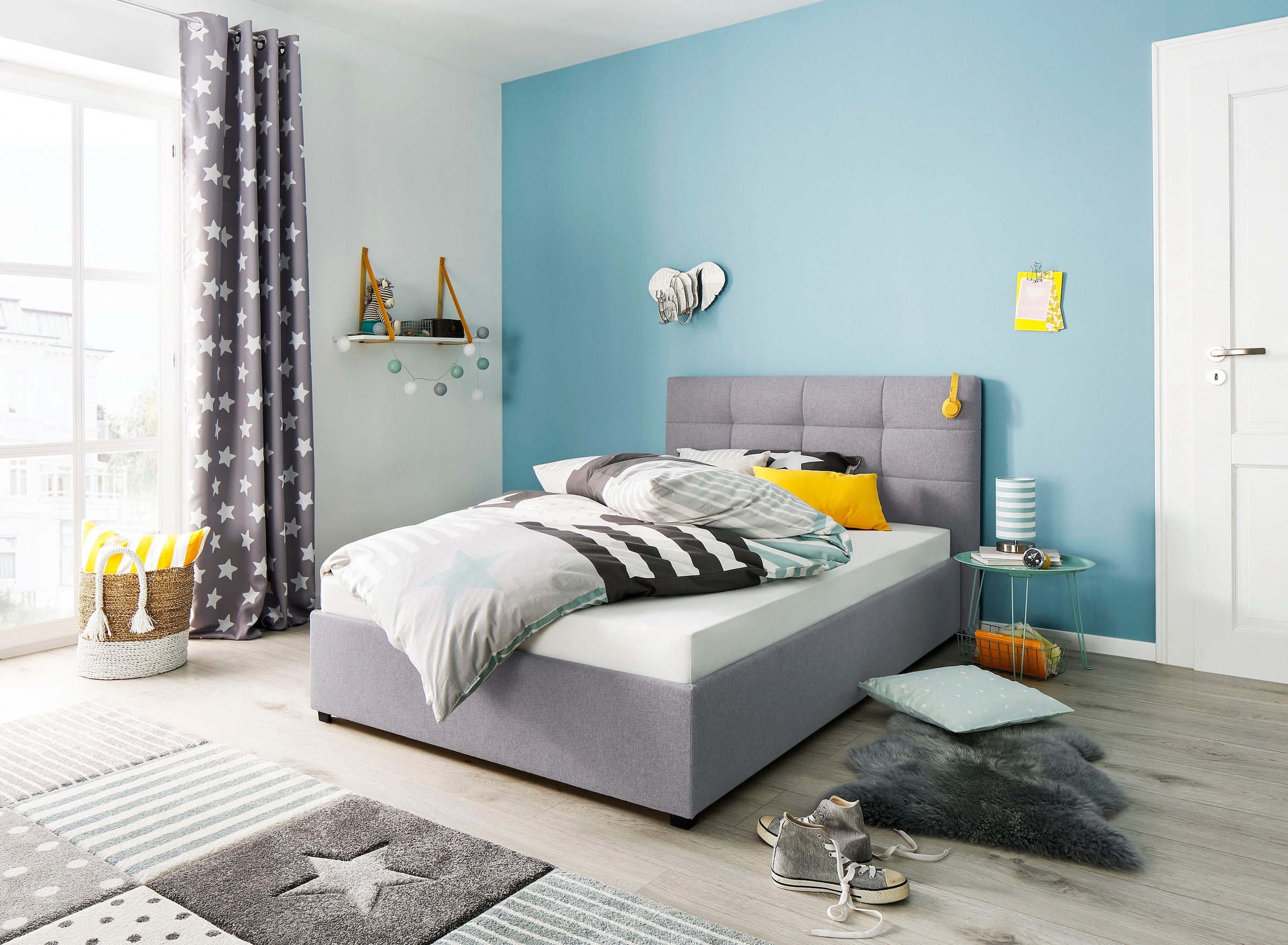 Lüttenhütt Polsterbett "Endres" mit Bettkasten, wahlweise ohne Matratze/Lat günstig online kaufen