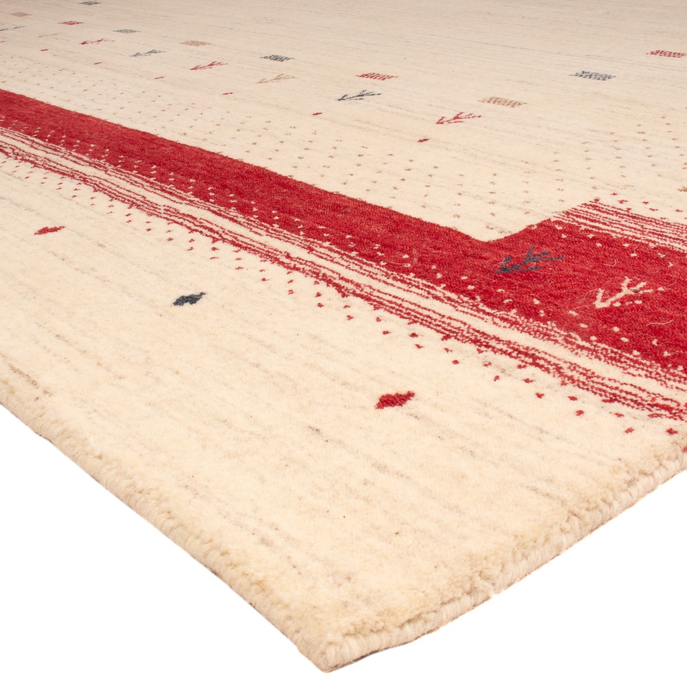 morgenland Wollteppich »Aurora Flair - Gabbeh Teppich - Loribaft Softy«, quadratisch, 1,2 mm Höhe, Sehr weicher Flor