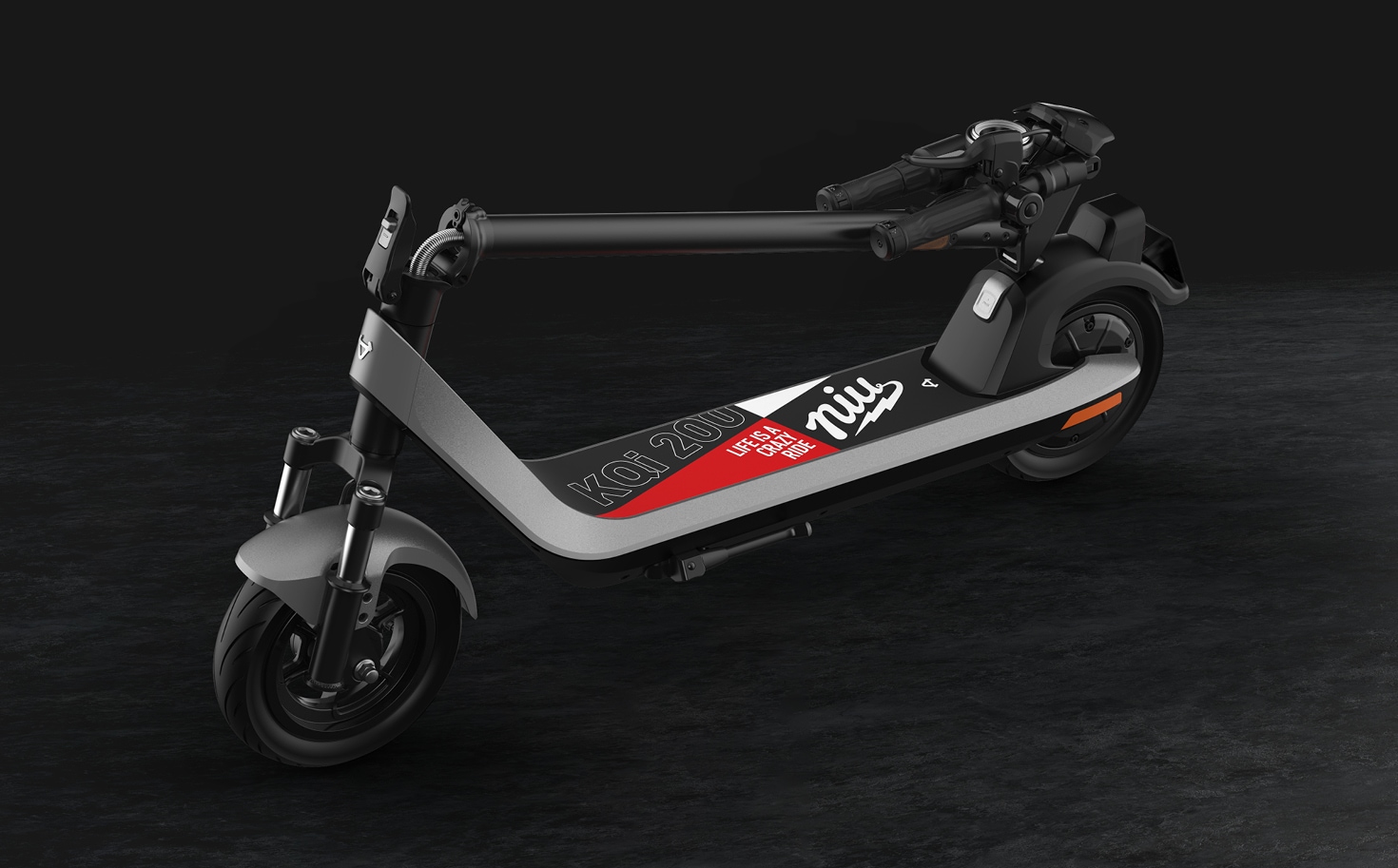 NIU E-Scooter »KQi 200F DE-GY« 20 km/h 54 km