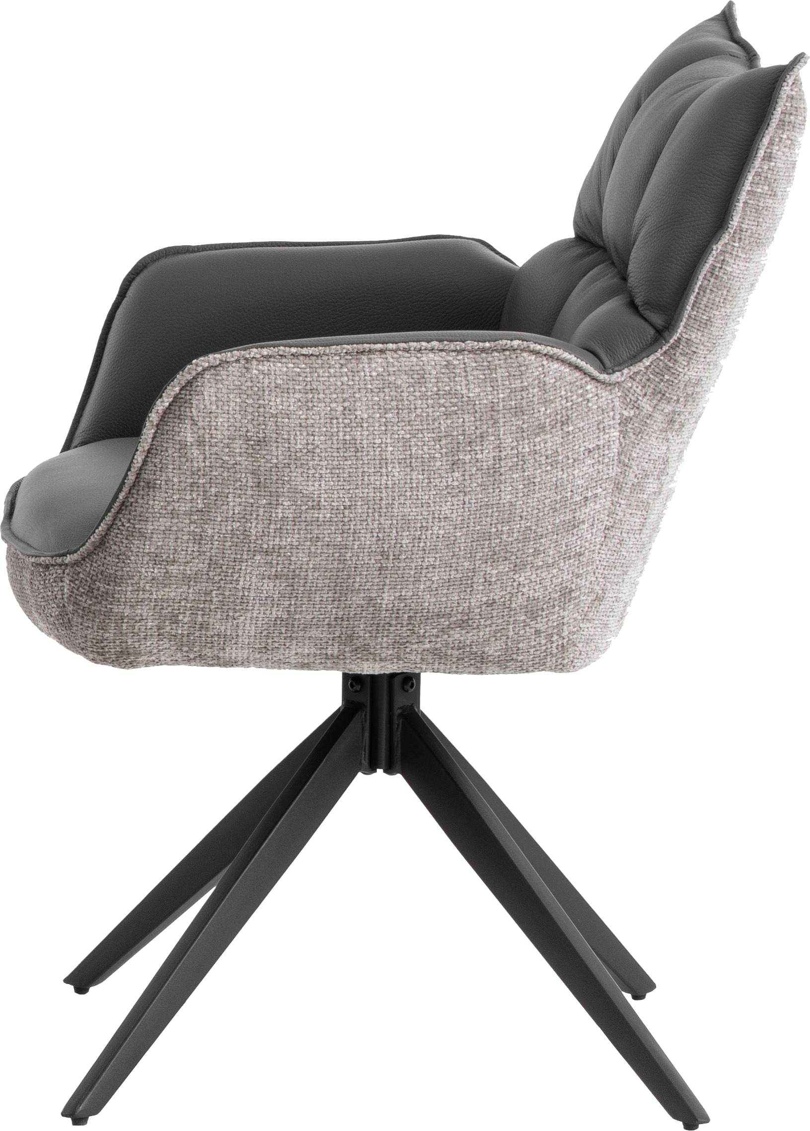 Home affaire Esszimmerstuhl »Newton, TOPSELLER!«, (Set), 2 St., Leder, Federkern im Sitz, 180 Grad Drehfunktion