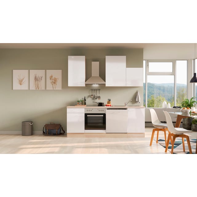 Flex-Well Küche »Oregon«, mit E-Geräten, Breite 220 cm, in vielen  Farbvarianten erhältlich bestellen