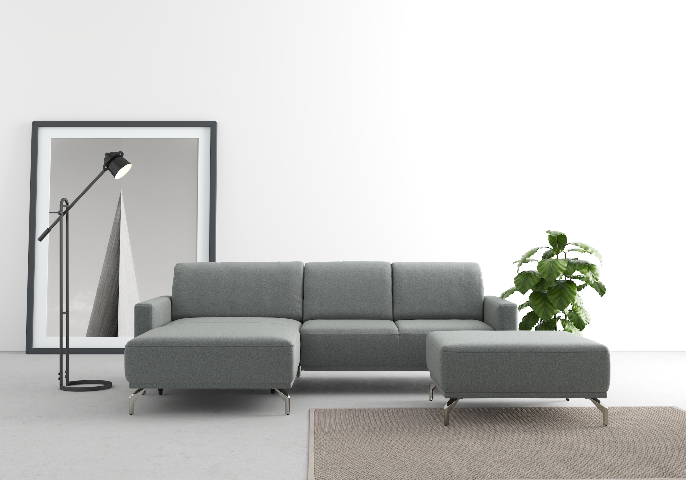 sit&more Ecksofa »Bailando L-Form« wahlweise mit Kopfteilverstellung und Vo günstig online kaufen