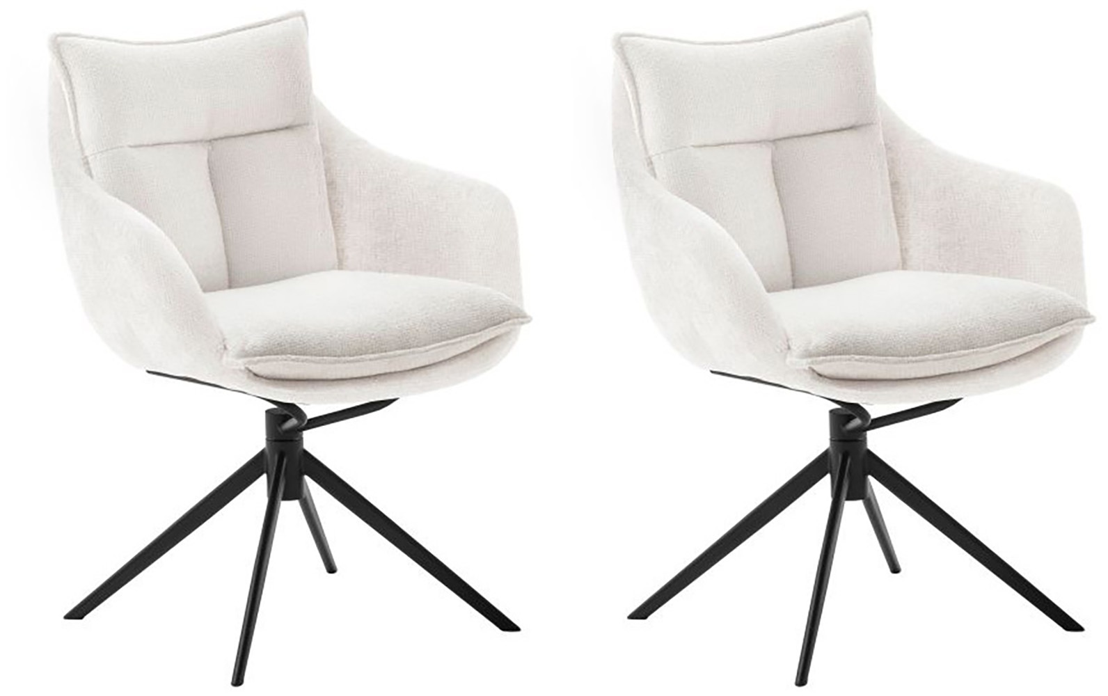 MCA furniture Esszimmerstuhl, Strukturstoff, (2er-Set), drehbar 360°, Dreh- günstig online kaufen
