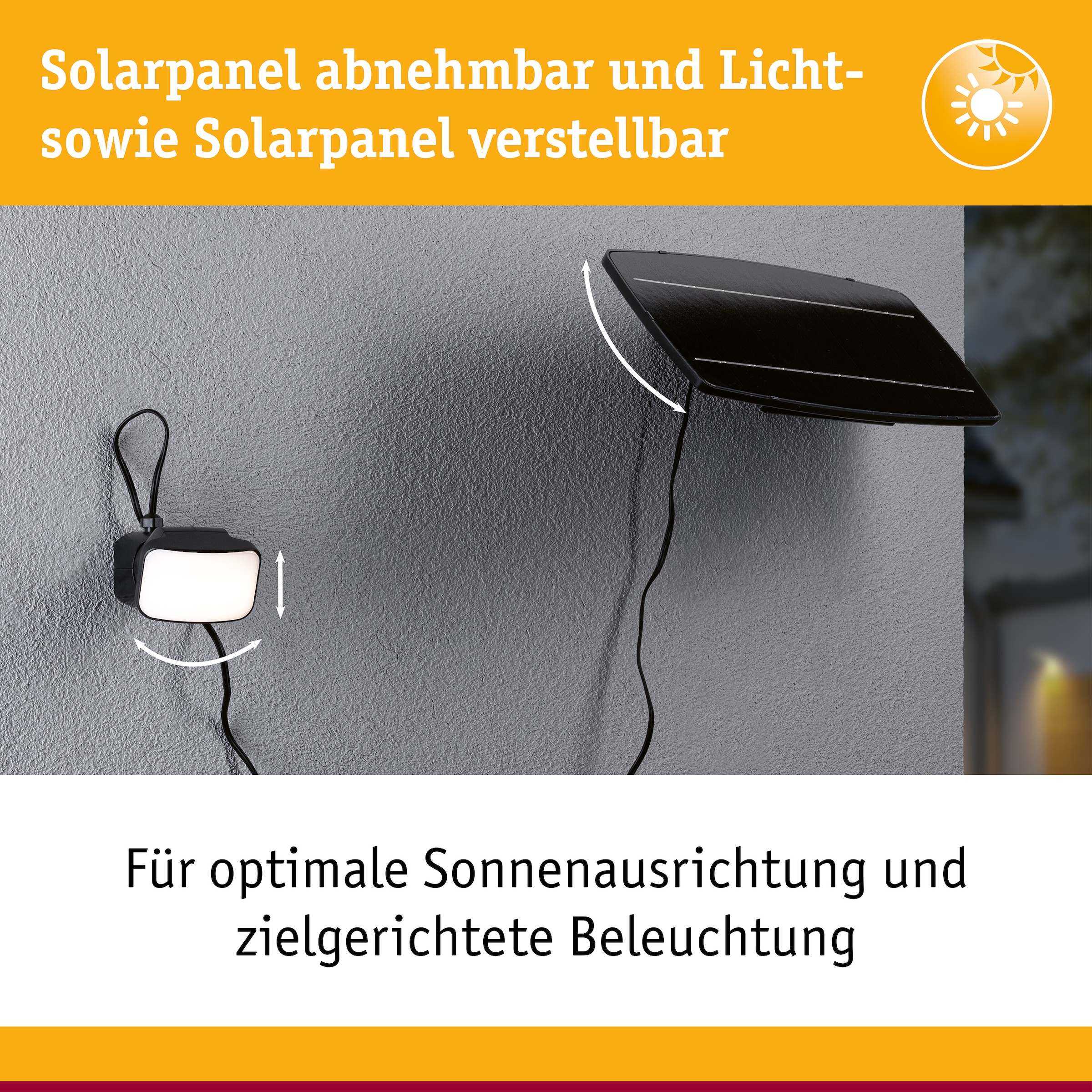 Paulmann Flutlichtstrahler »Flotas IP65 3000K 700lm Anthrazit« LED-Modul 1 Stk. Warmweiß inkl. Dämmerungsgesteuerter Bewegungsmelder (HF)