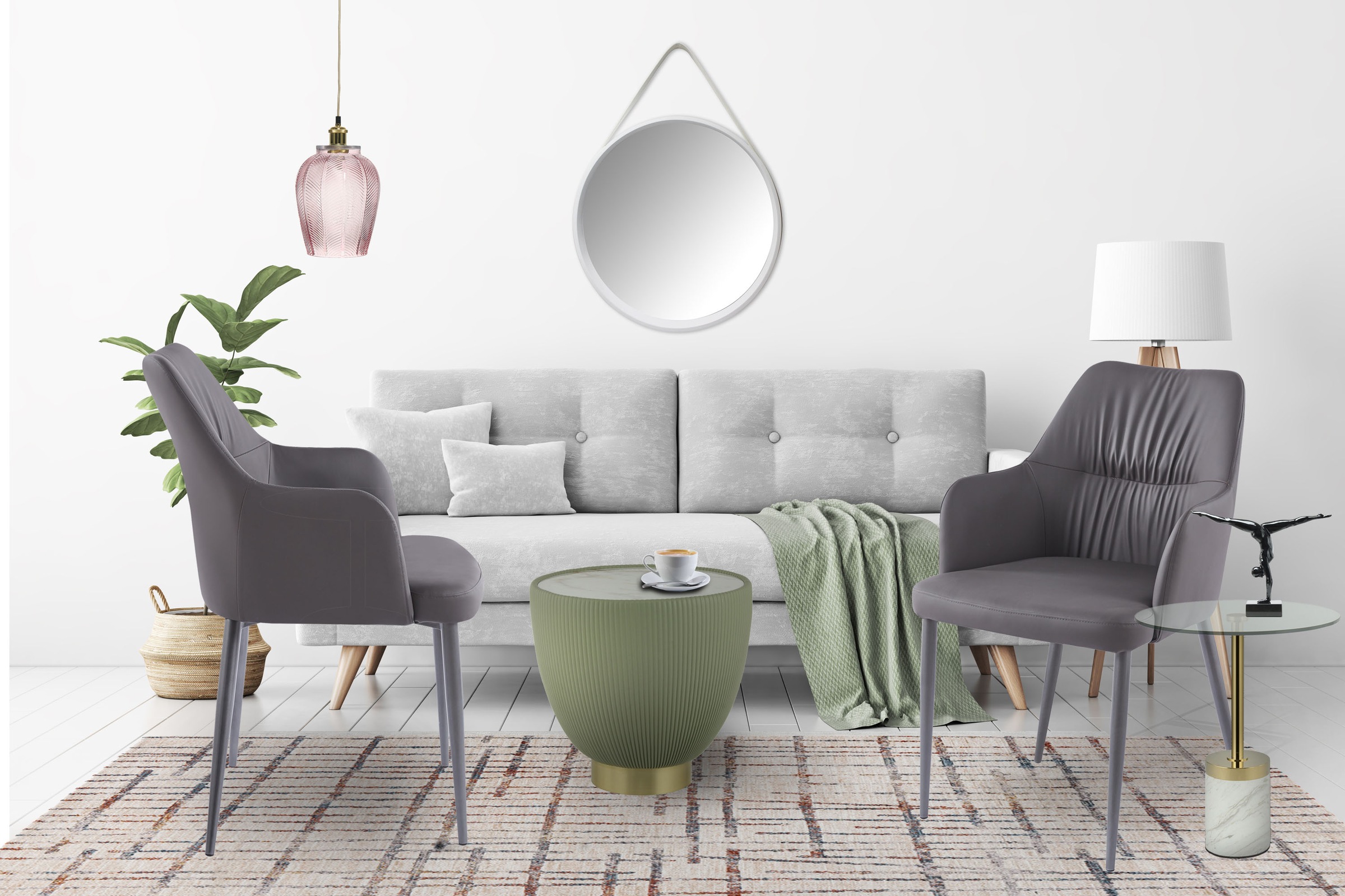 Kayoom Polsterstuhl »Stuhl Merit 125 2er-Set, bequemer Sitzkomfort, Handarb günstig online kaufen