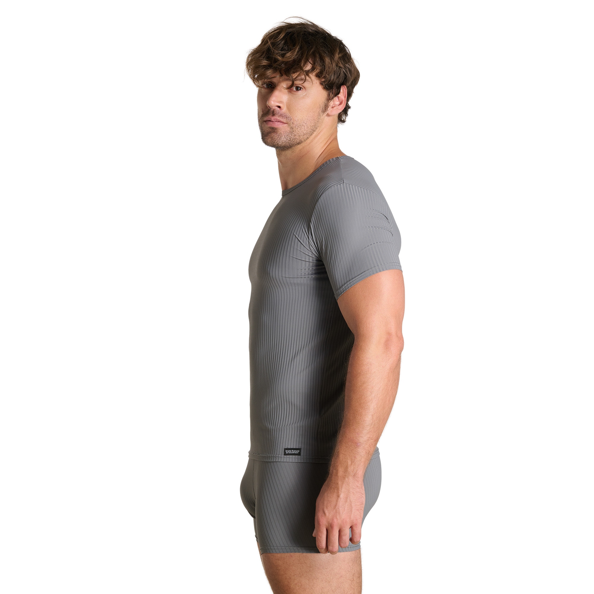 Bruno Banani Rundhalsshirt »ANTISTRESS« Kurzarm, Rundhalsausschnitt, Cotton-Mix