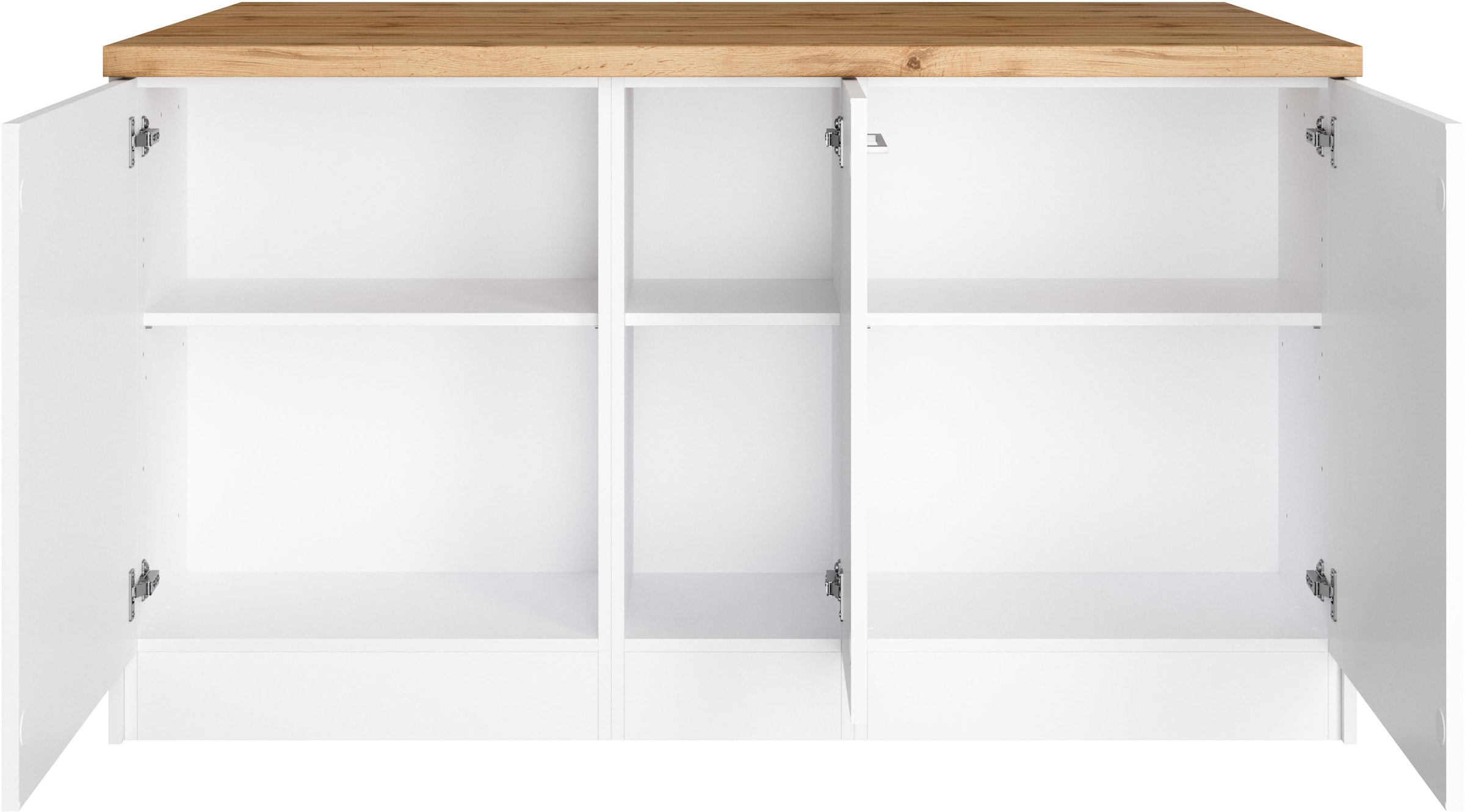 KOCHSTATION Kücheninsel »KS-Milan«, Stellmaß 153/100 cm, viel Stauraum, Lebensmittelpunkt: Küche