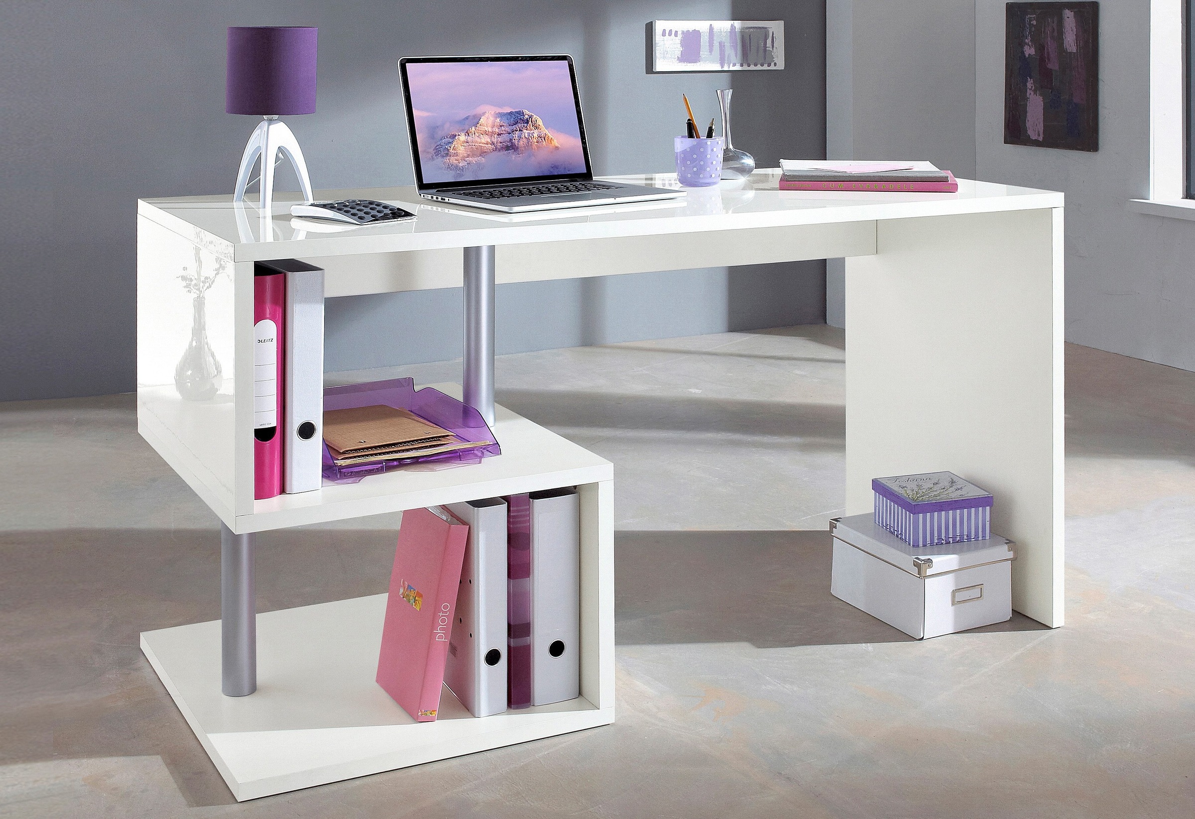INOSIGN Schreibtisch »Esse, modernes Design«, in verschiedenen Breiten, mit und ohne Monitoraufsatz, Made in Italy