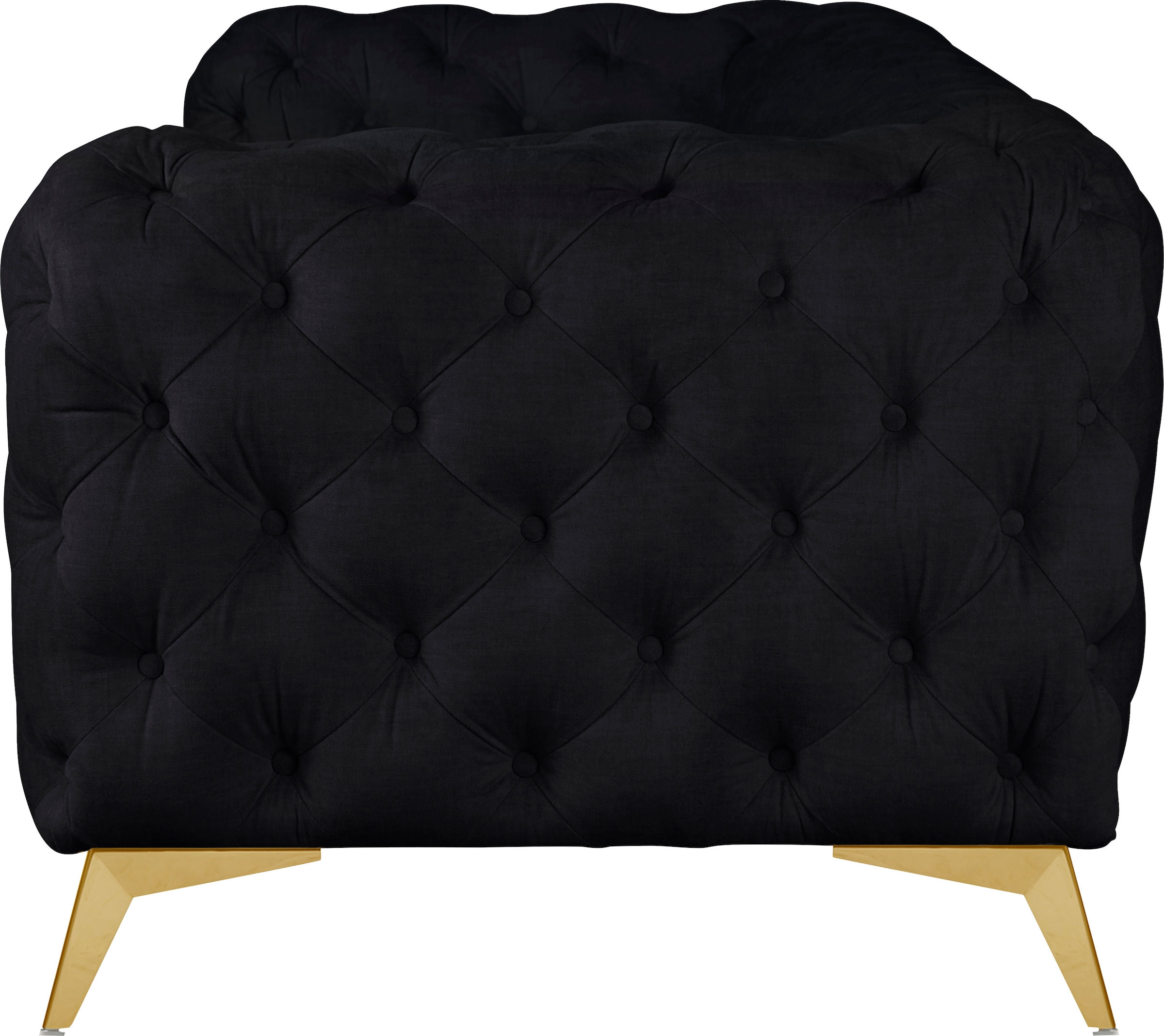 Leonique Chesterfield-Sofa »Glynis«, aufwändige Knopfheftung, moderne Chesterfield Optik, Fußfarbe wählbar